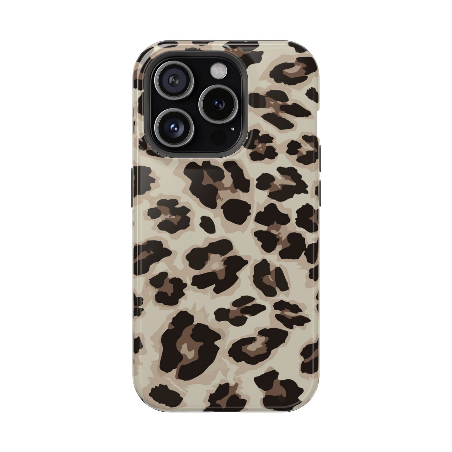 Leopard Print Magnetic Impact Phone Case — Shockproof, Stylish Protection