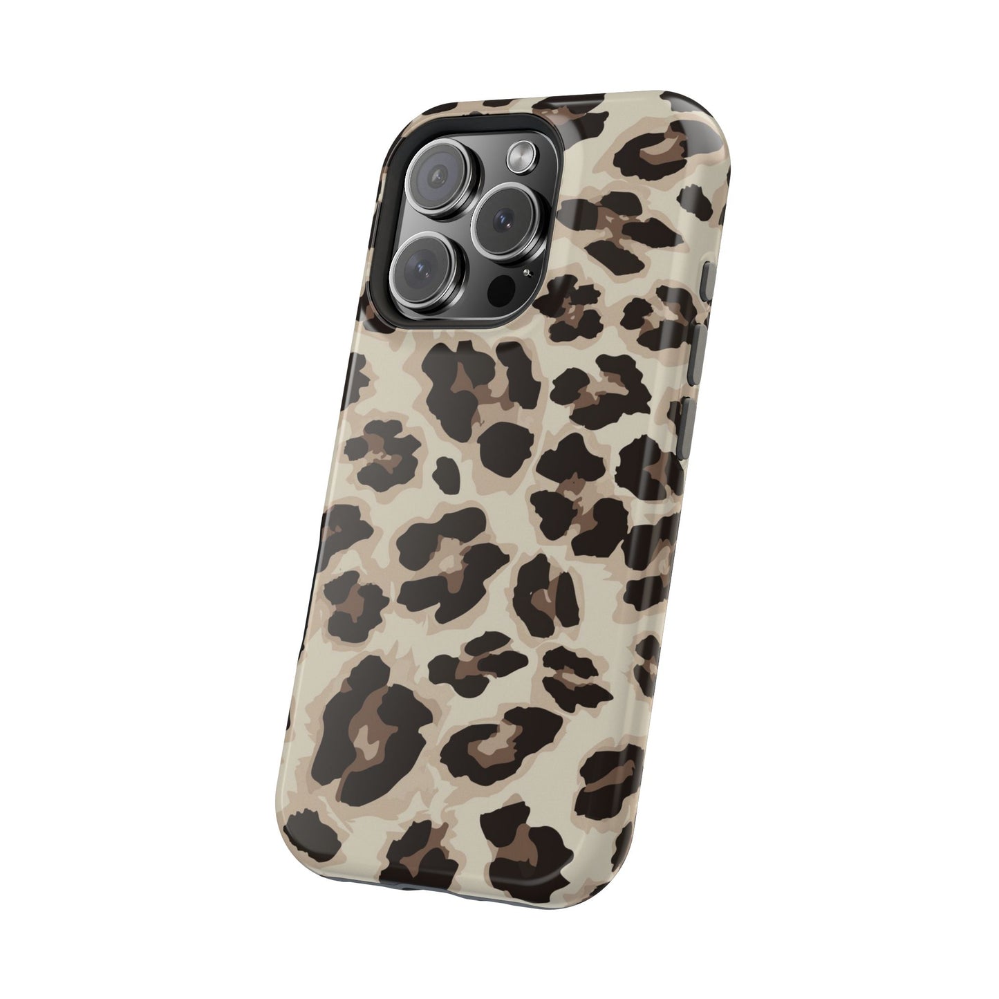 Leopard Print Magnetic Impact Phone Case — Shockproof, Stylish Protection