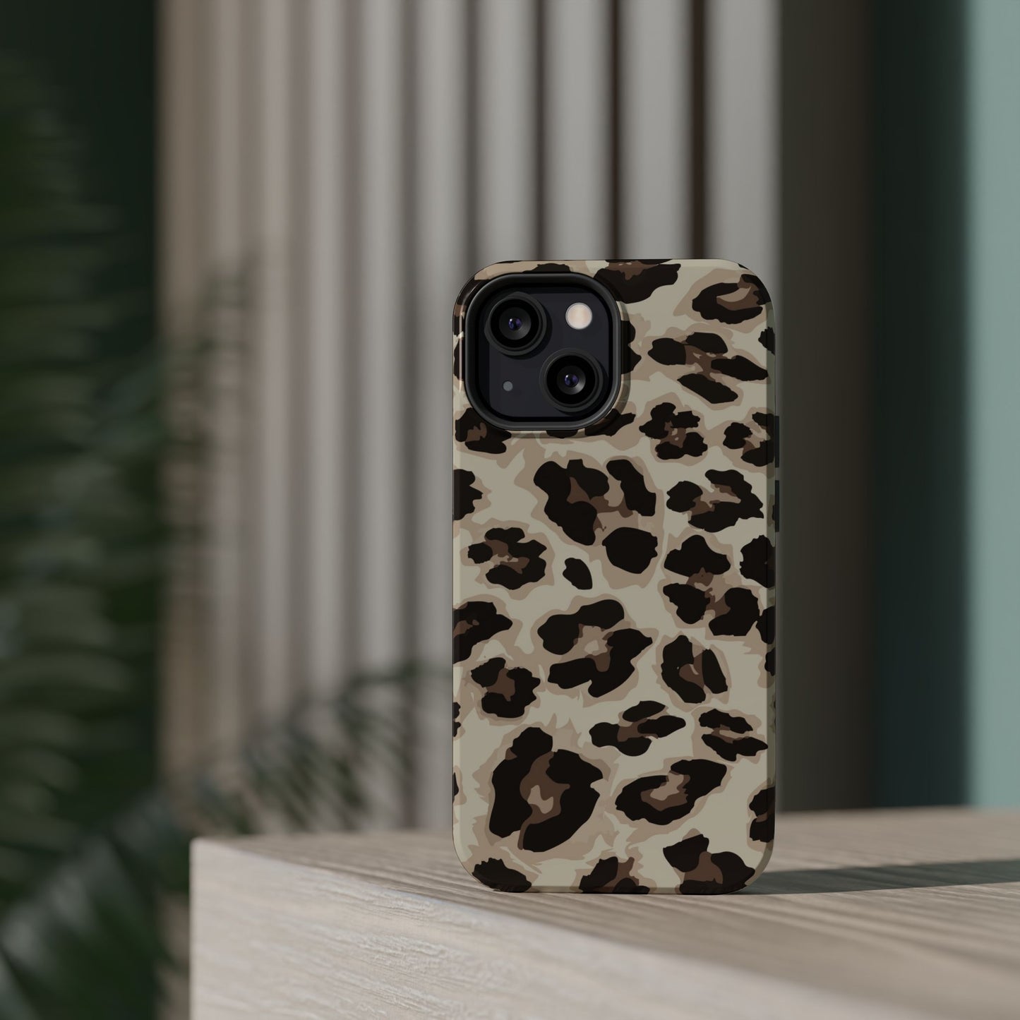 Leopard Print Magnetic Impact Phone Case — Shockproof, Stylish Protection