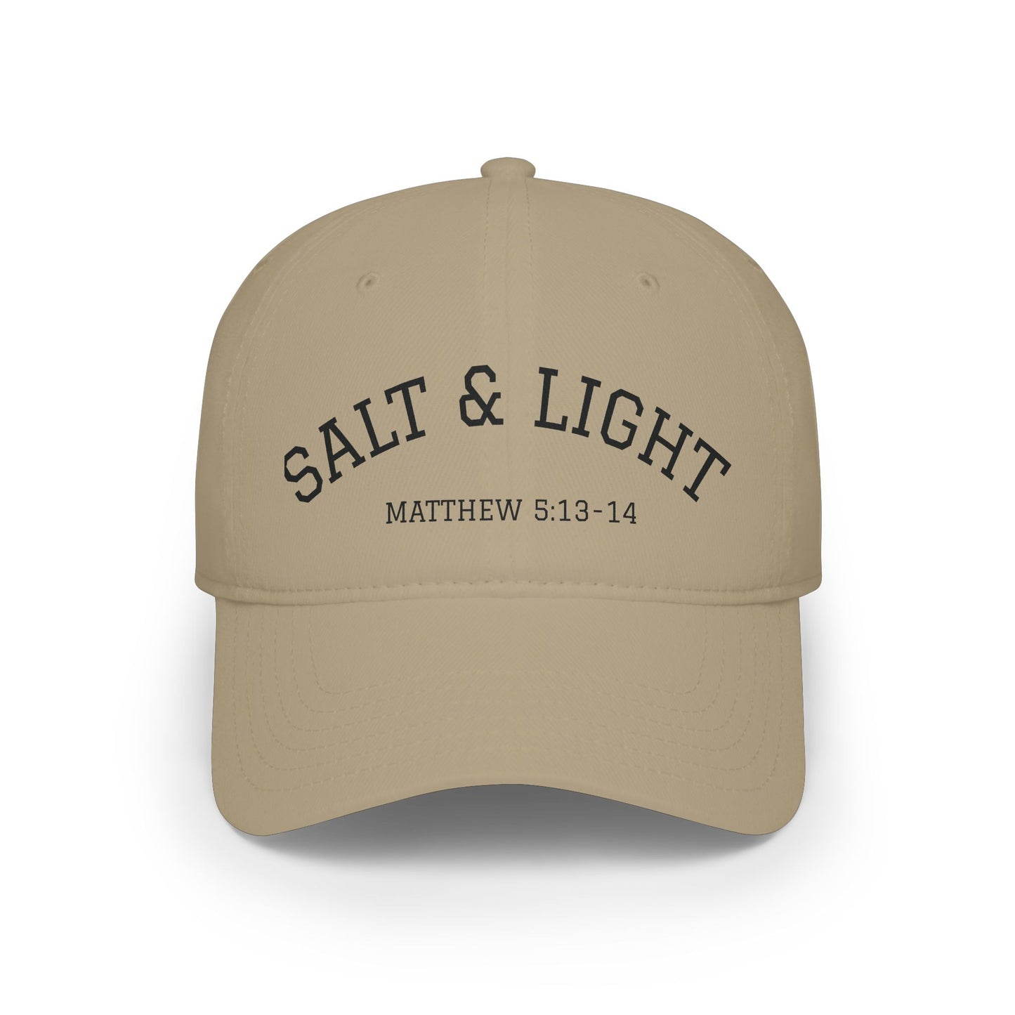 Salt & Light Baseball Cap — Matthew 5:13-14 Embroidered Christian Hat