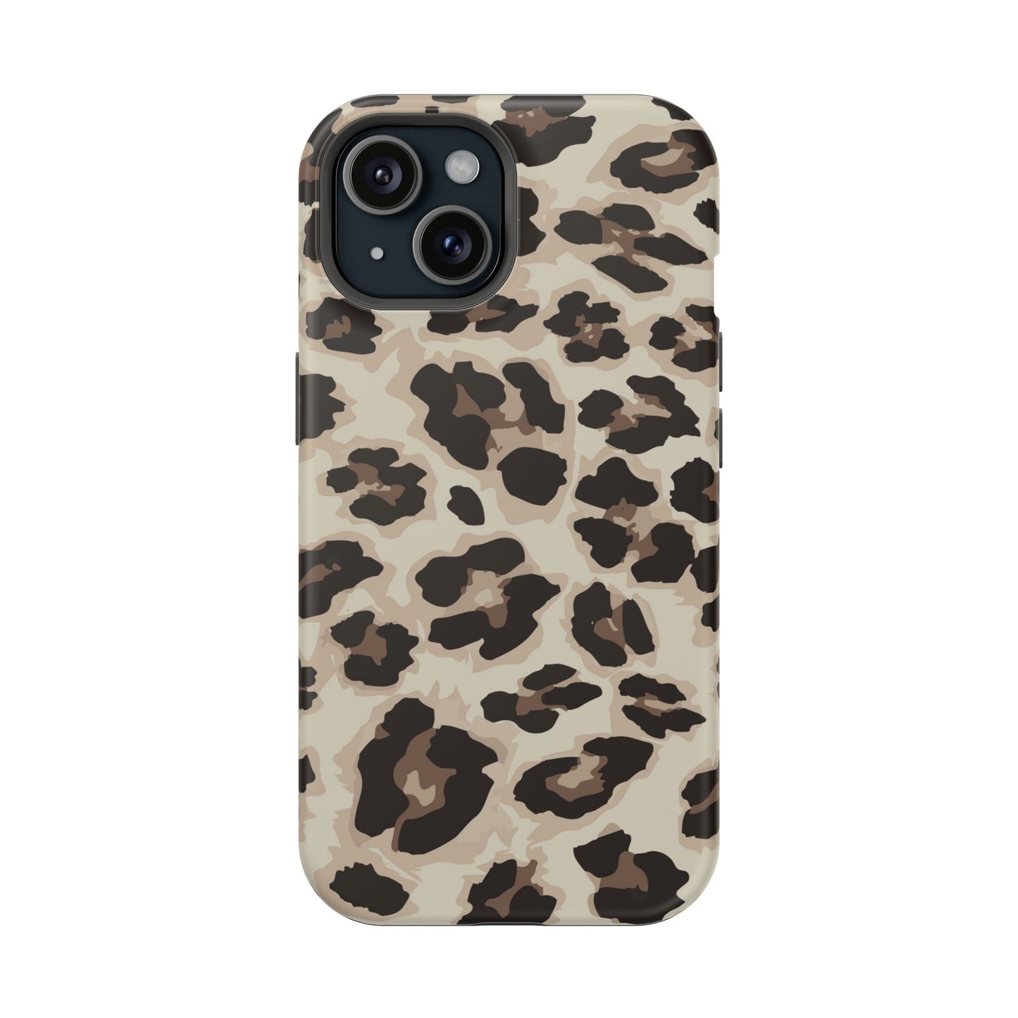Leopard Print Magnetic Impact Phone Case — Shockproof, Stylish Protection