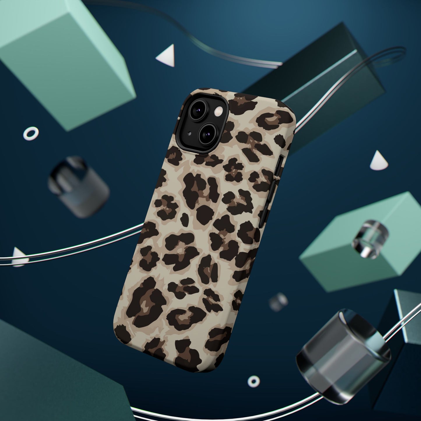 Leopard Print Magnetic Impact Phone Case — Shockproof, Stylish Protection