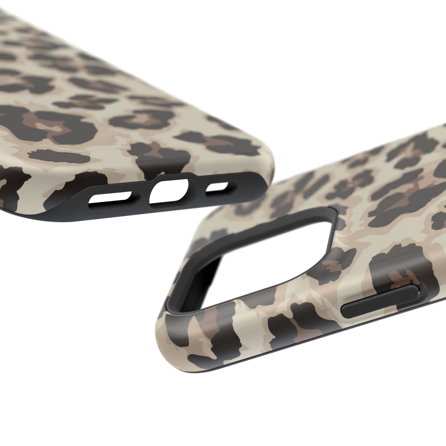 Leopard Print Magnetic Impact Phone Case — Shockproof, Stylish Protection