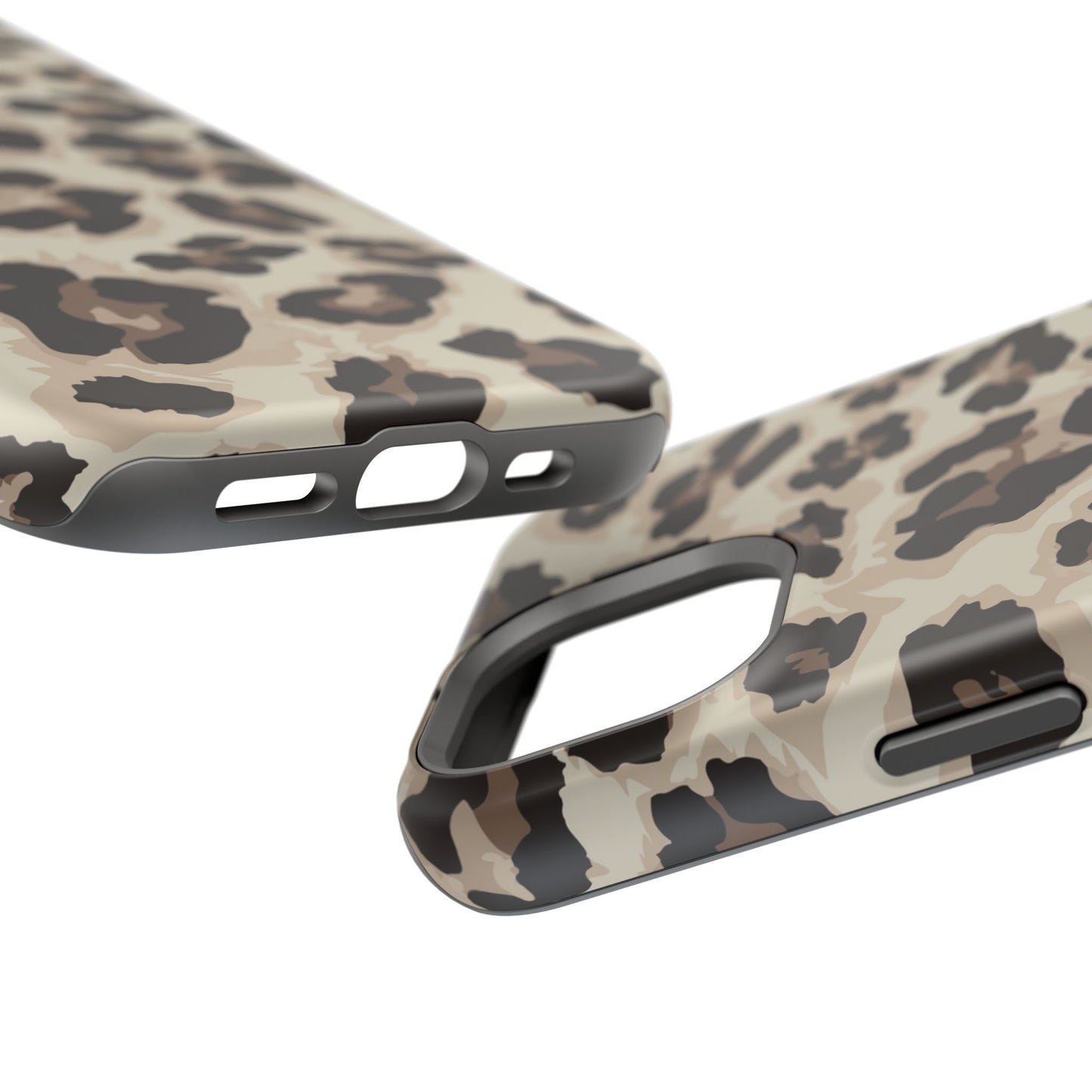 Leopard Print Magnetic Impact Phone Case — Shockproof, Stylish Protection
