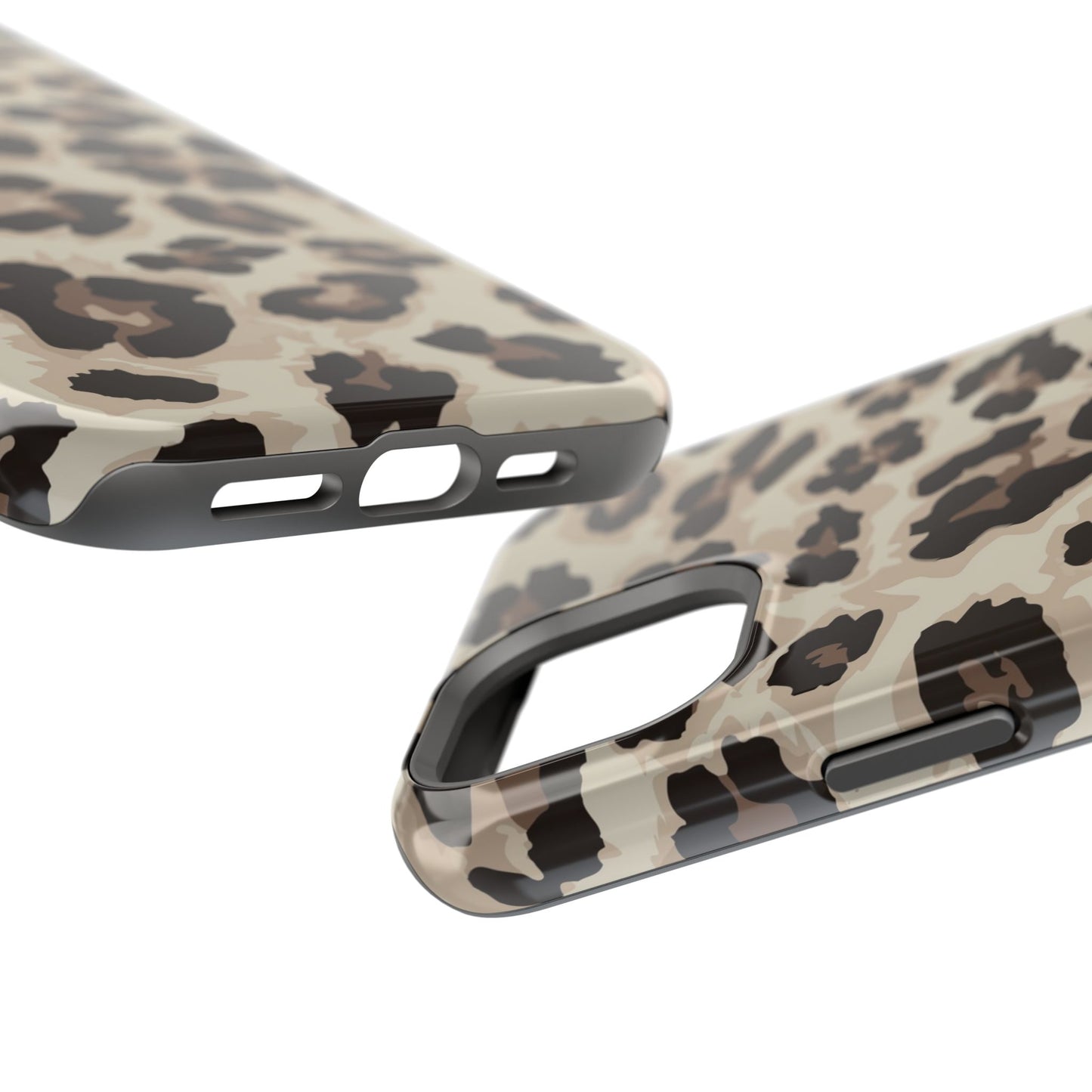 Leopard Print Magnetic Impact Phone Case — Shockproof, Stylish Protection