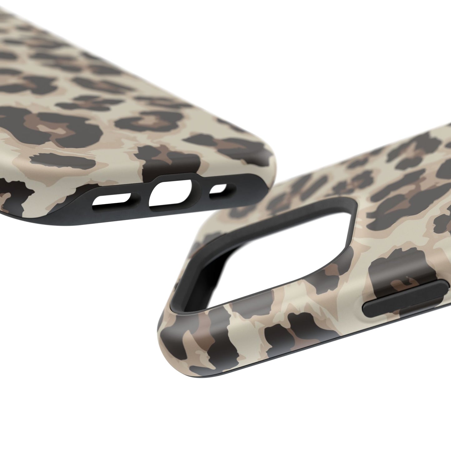 Leopard Print Magnetic Impact Phone Case — Shockproof, Stylish Protection