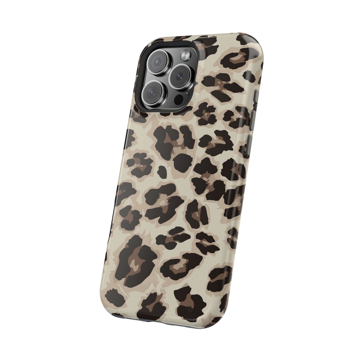 Leopard Print Magnetic Impact Phone Case — Shockproof, Stylish Protection