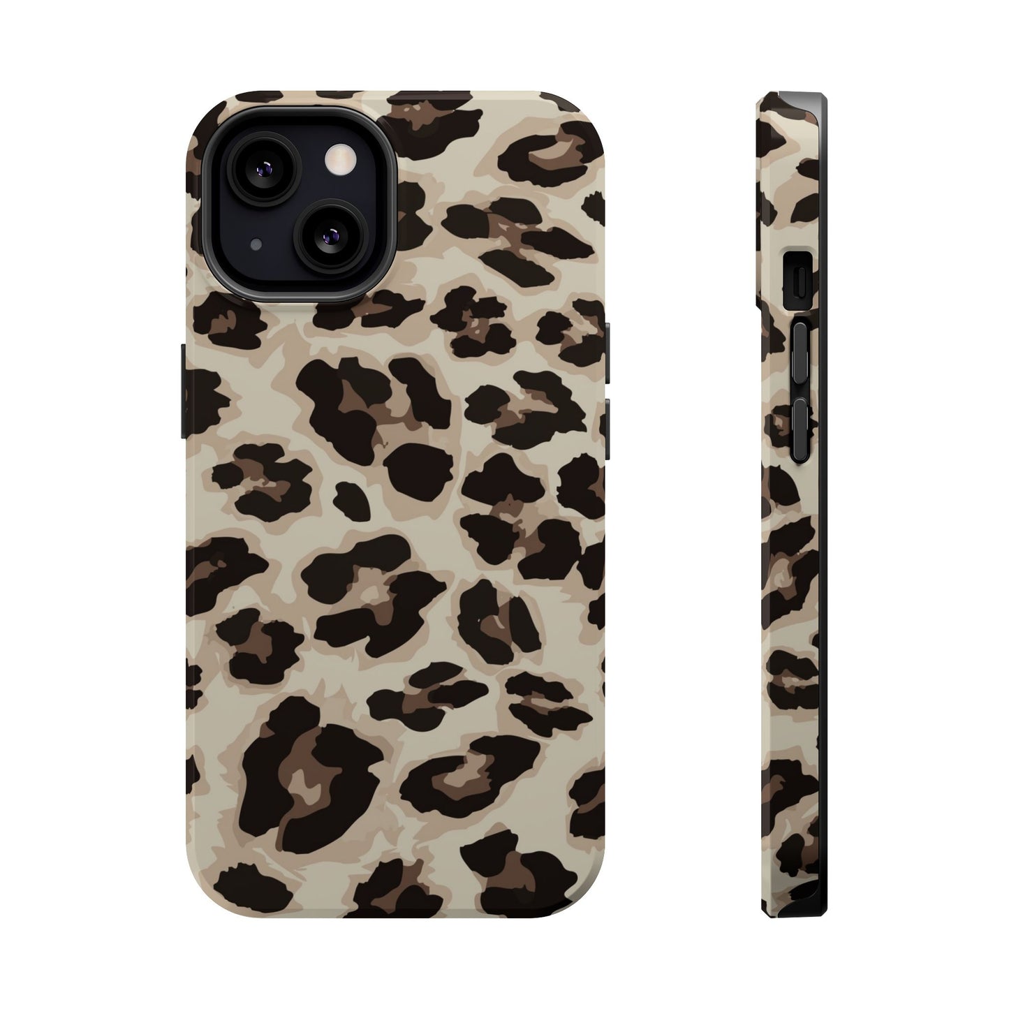 Leopard Print Magnetic Impact Phone Case — Shockproof, Stylish Protection