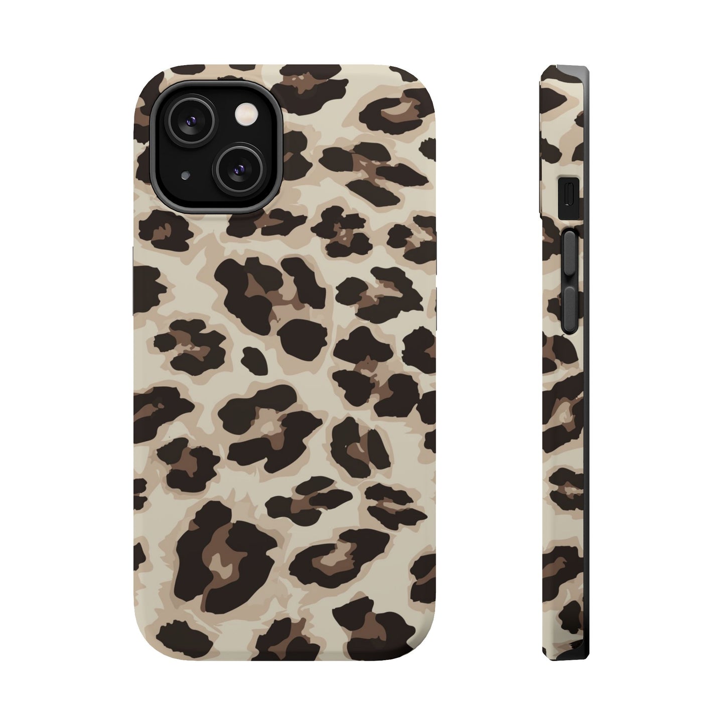 Leopard Print Magnetic Impact Phone Case — Shockproof, Stylish Protection