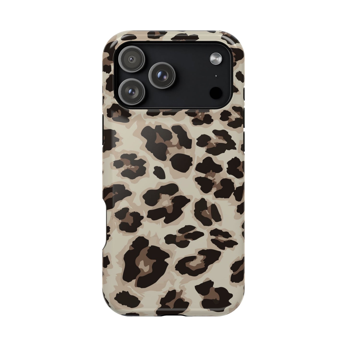 Leopard Print Magnetic Impact Phone Case — Shockproof, Stylish Protection