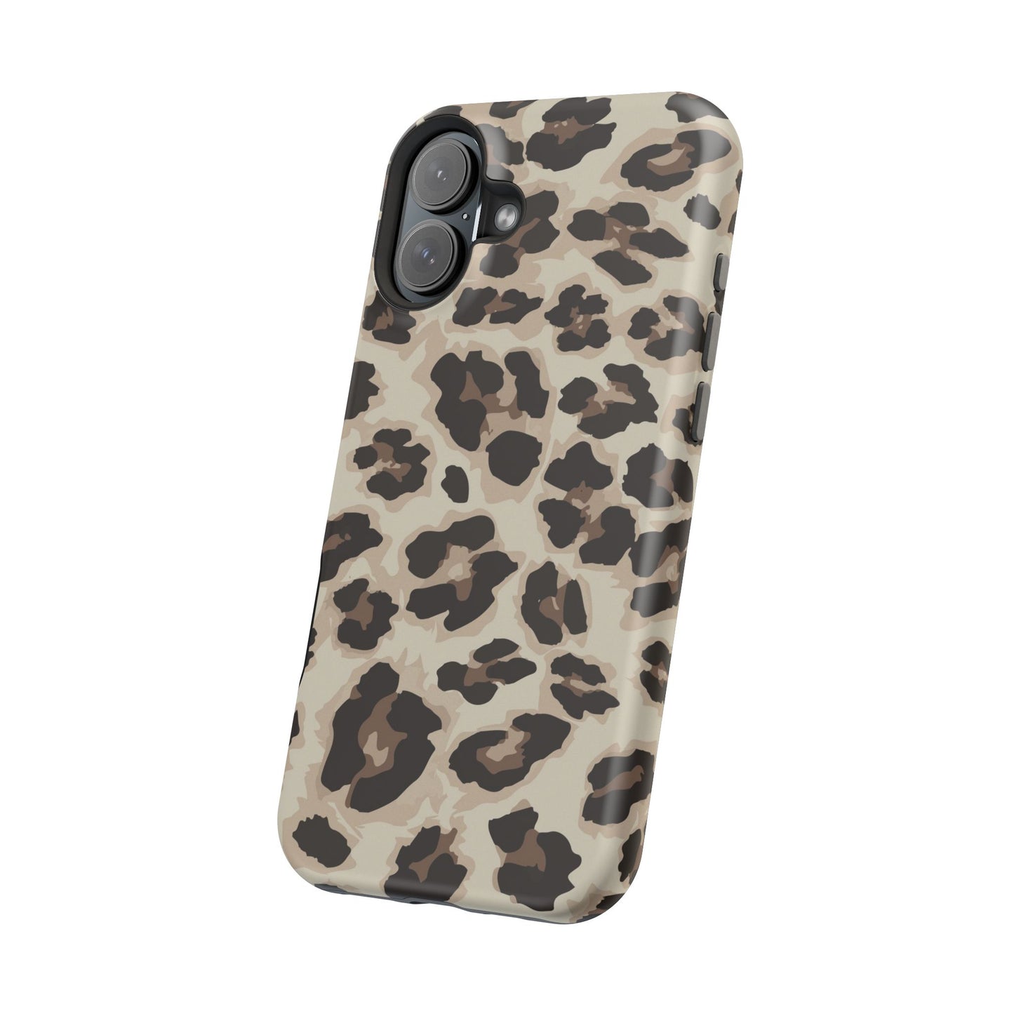 Leopard Print Magnetic Impact Phone Case — Shockproof, Stylish Protection