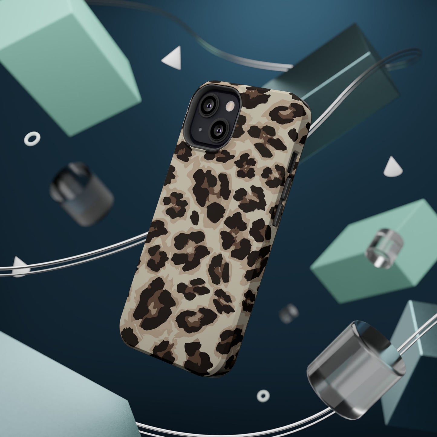 Leopard Print Magnetic Impact Phone Case — Shockproof, Stylish Protection