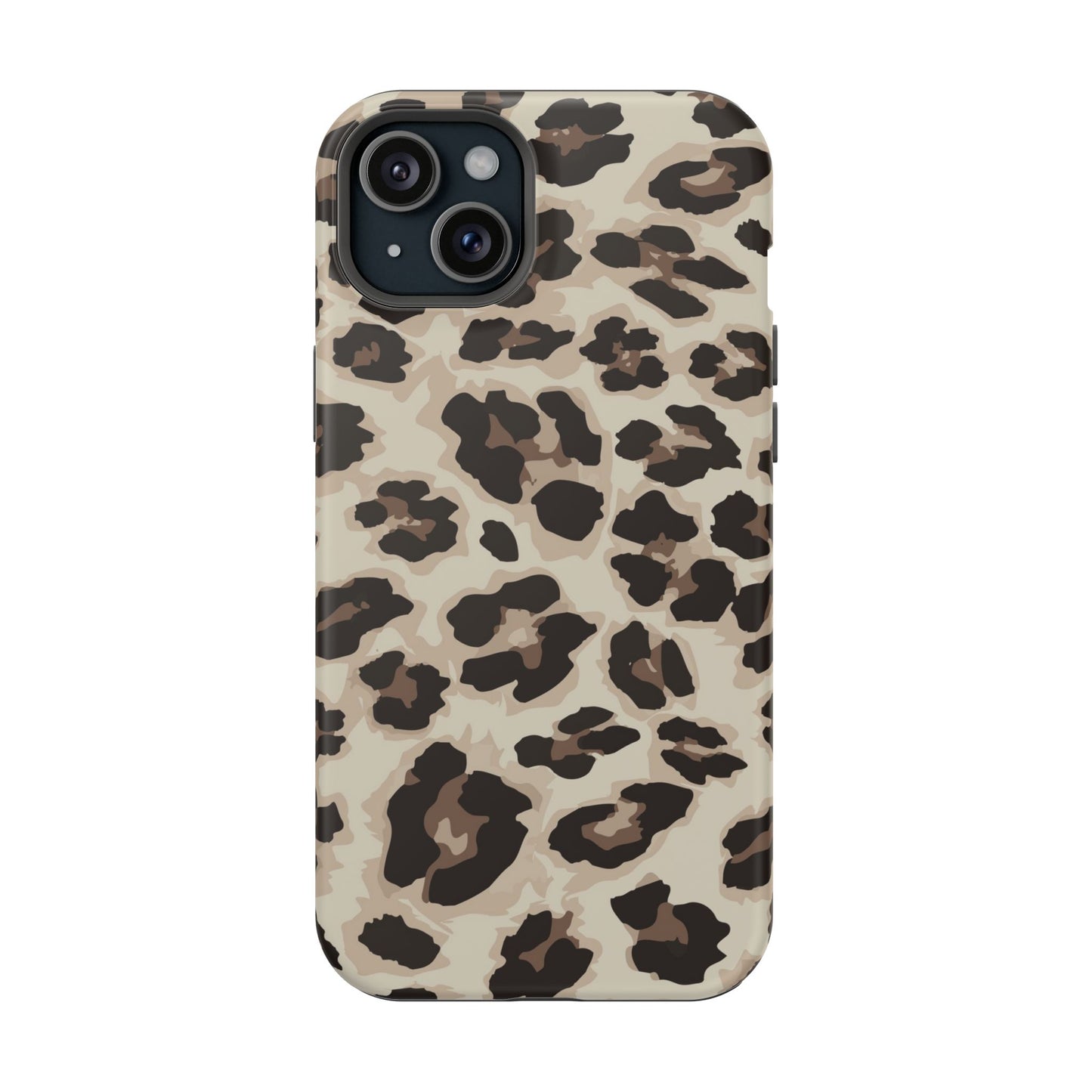 Leopard Print Magnetic Impact Phone Case — Shockproof, Stylish Protection