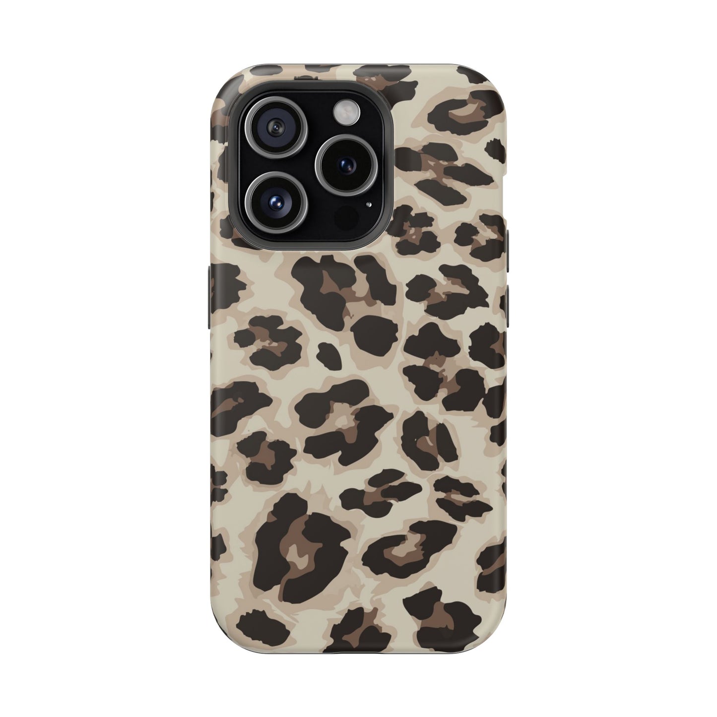 Leopard Print Magnetic Impact Phone Case — Shockproof, Stylish Protection