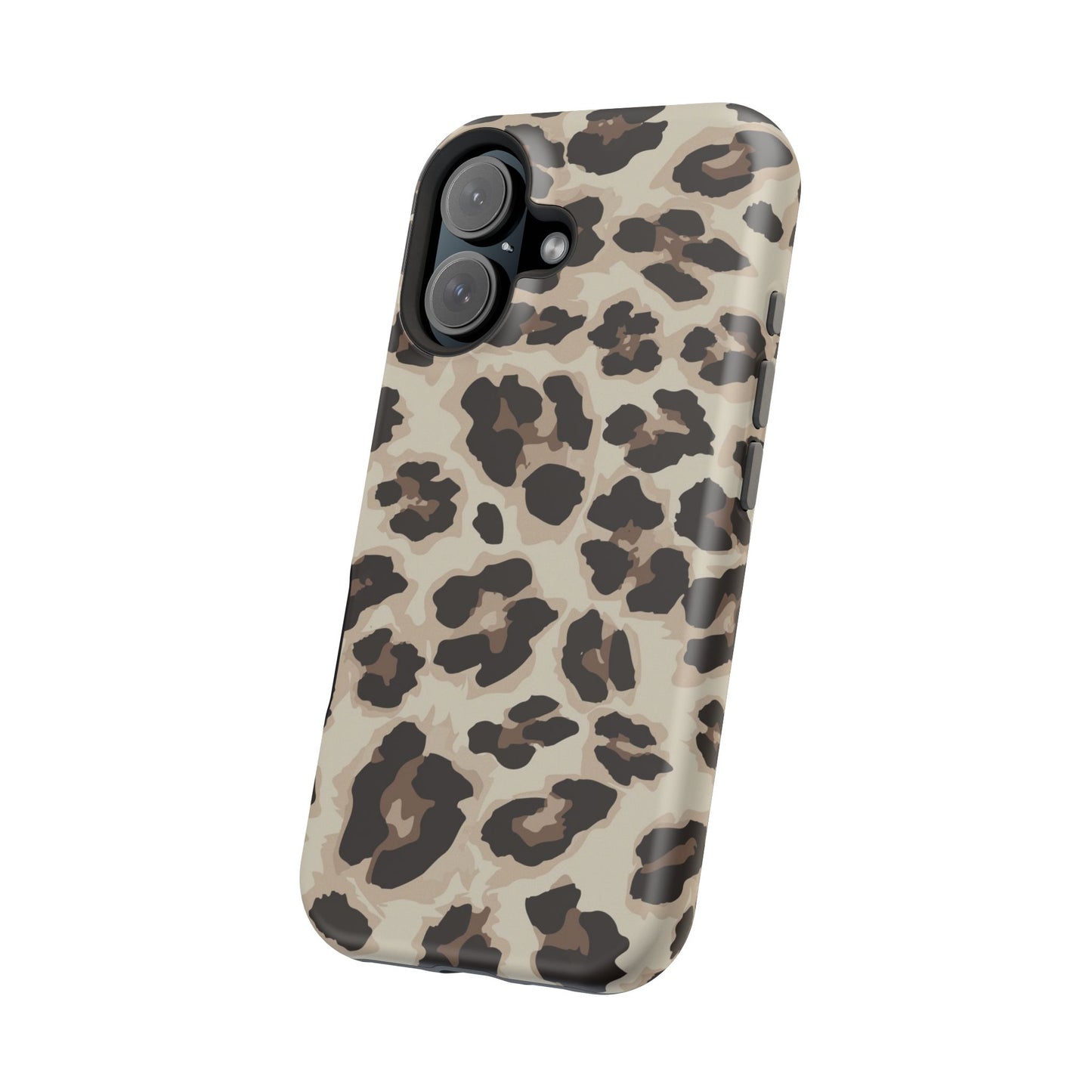 Leopard Print Magnetic Impact Phone Case — Shockproof, Stylish Protection