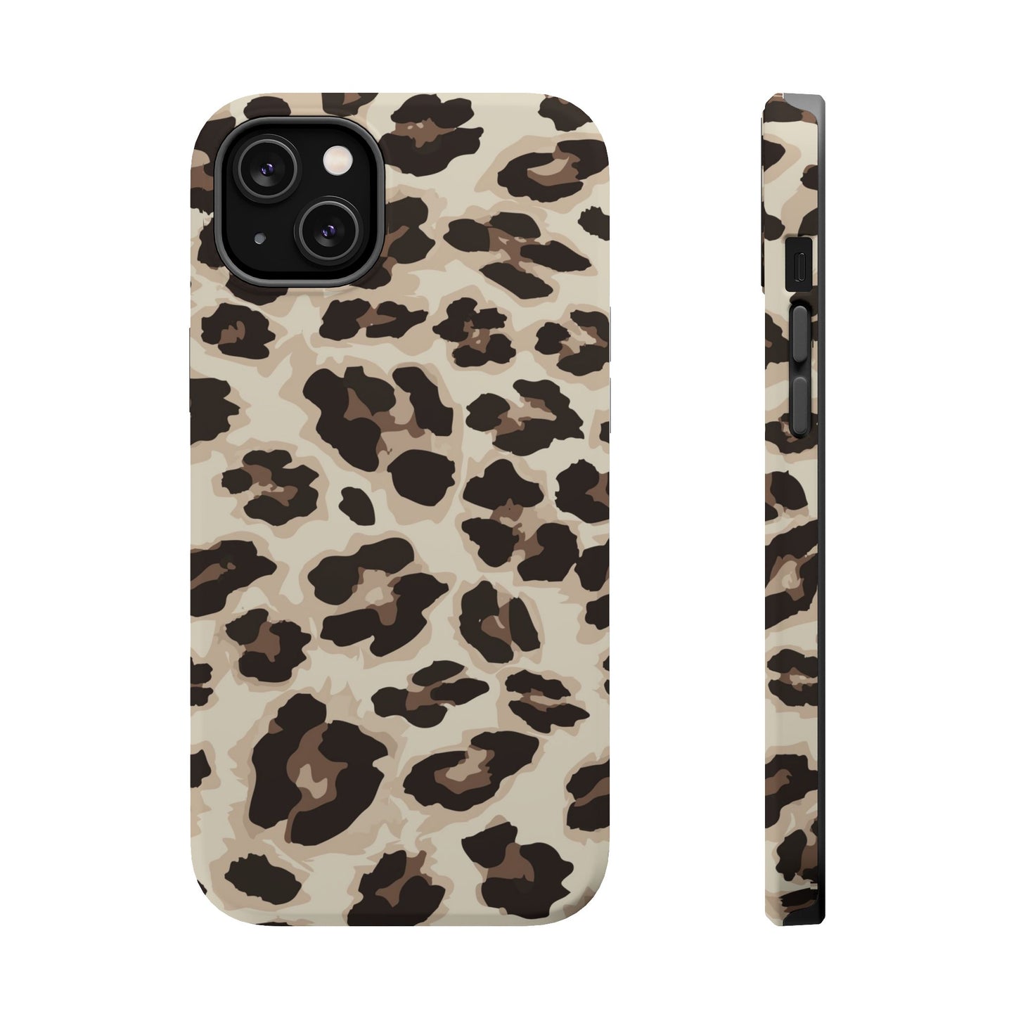 Leopard Print Magnetic Impact Phone Case — Shockproof, Stylish Protection