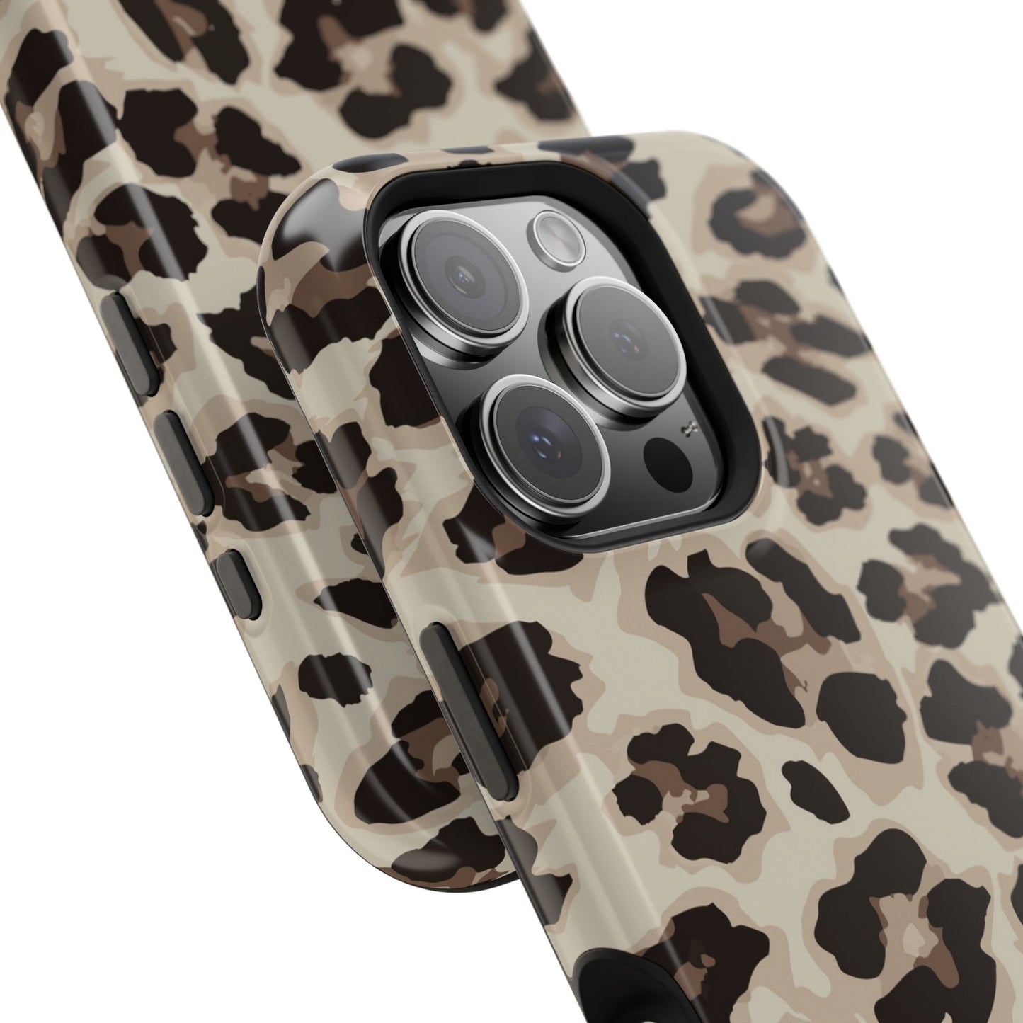Leopard Print Magnetic Impact Phone Case — Shockproof, Stylish Protection
