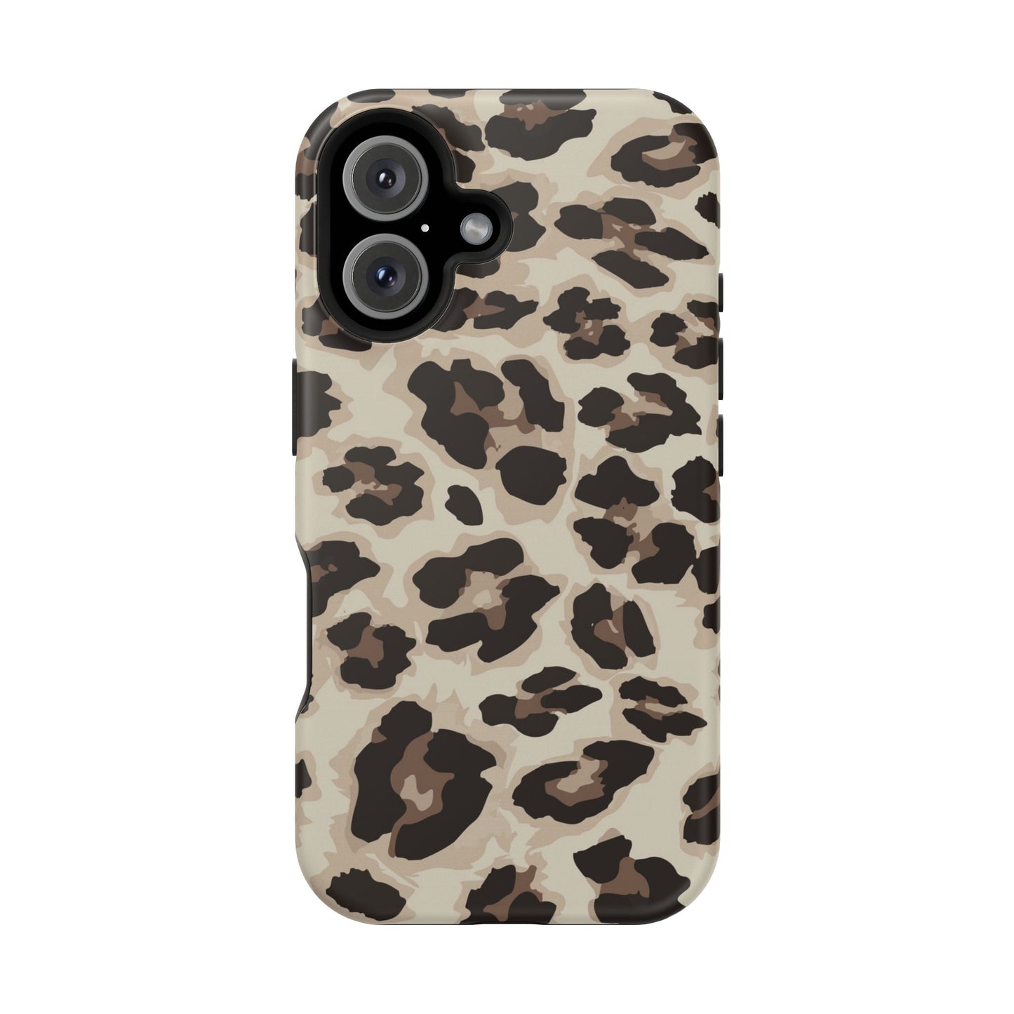 Leopard Print Magnetic Impact Phone Case — Shockproof, Stylish Protection