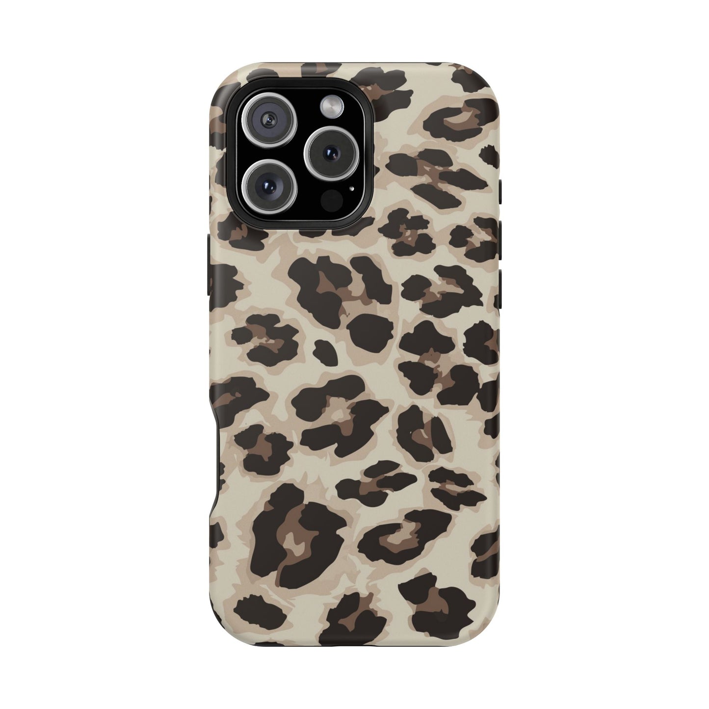 Leopard Print Magnetic Impact Phone Case — Shockproof, Stylish Protection