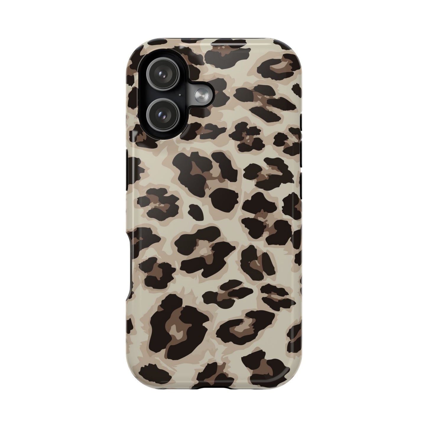 Leopard Print Magnetic Impact Phone Case — Shockproof, Stylish Protection
