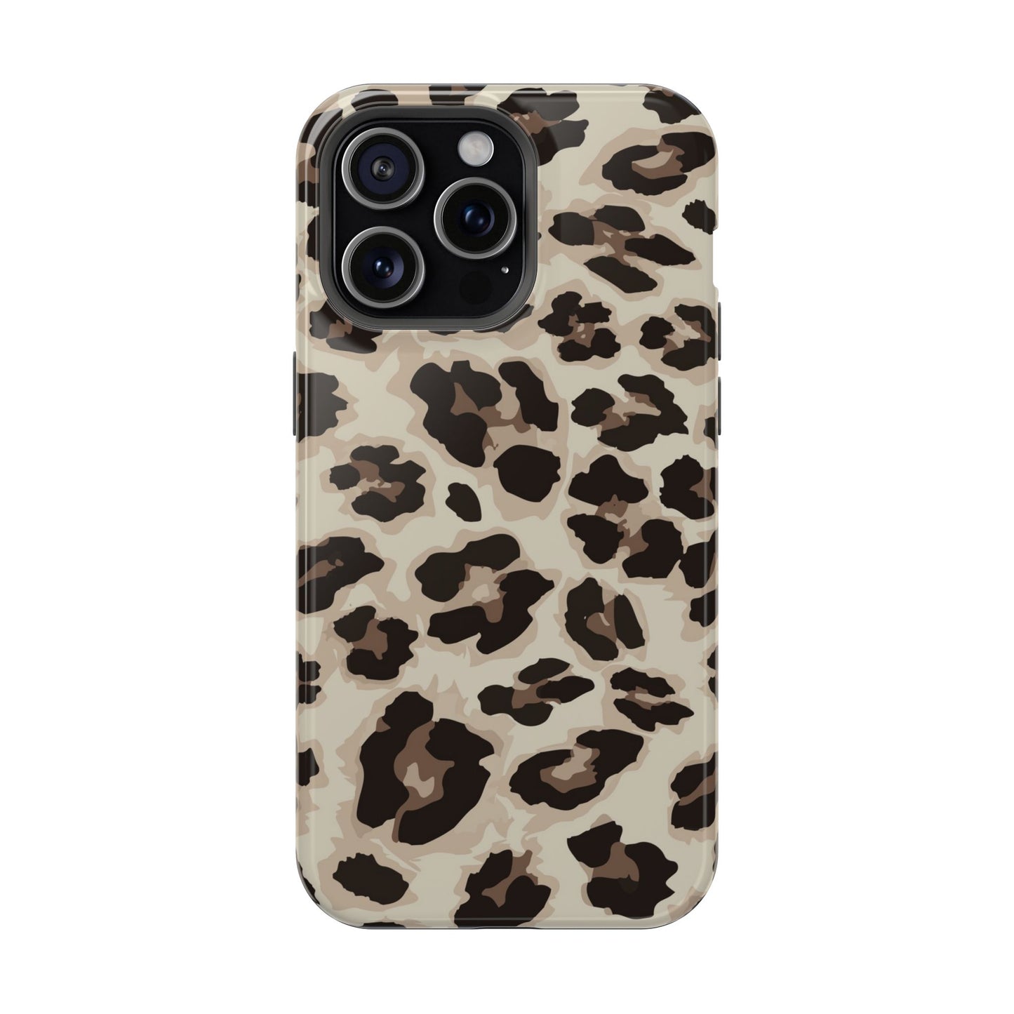 Leopard Print Magnetic Impact Phone Case — Shockproof, Stylish Protection