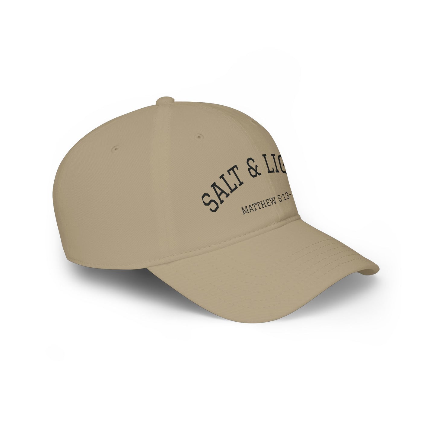 Salt & Light Baseball Cap — Matthew 5:13-14 Embroidered Christian Hat