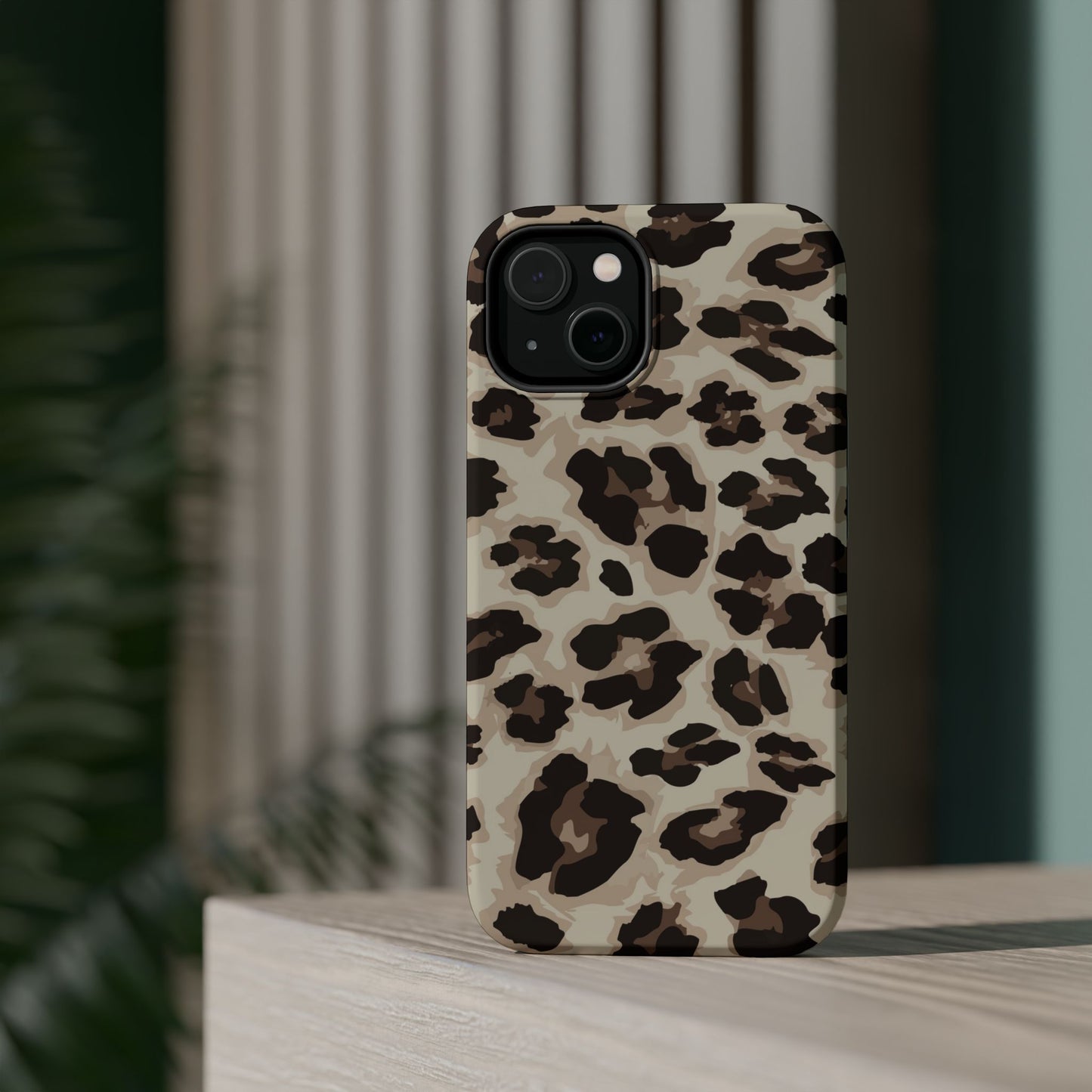 Leopard Print Magnetic Impact Phone Case — Shockproof, Stylish Protection