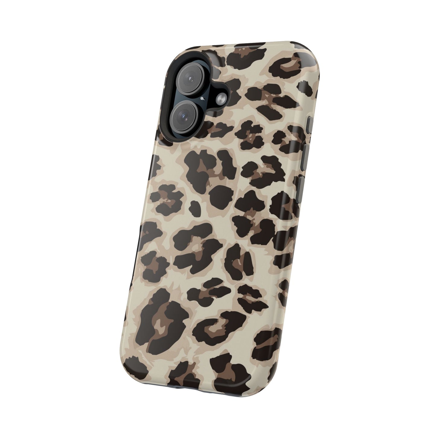 Leopard Print Magnetic Impact Phone Case — Shockproof, Stylish Protection