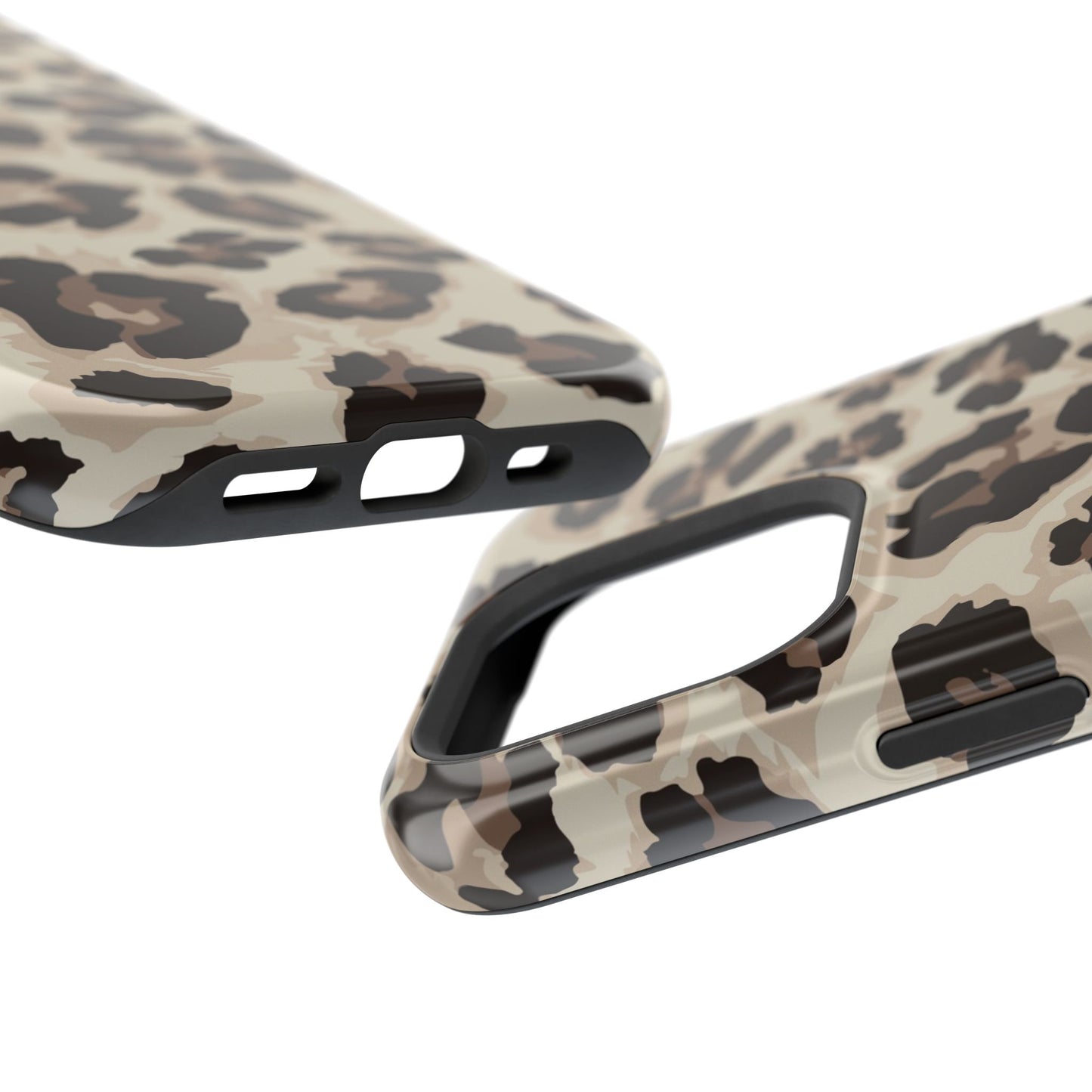 Leopard Print Magnetic Impact Phone Case — Shockproof, Stylish Protection