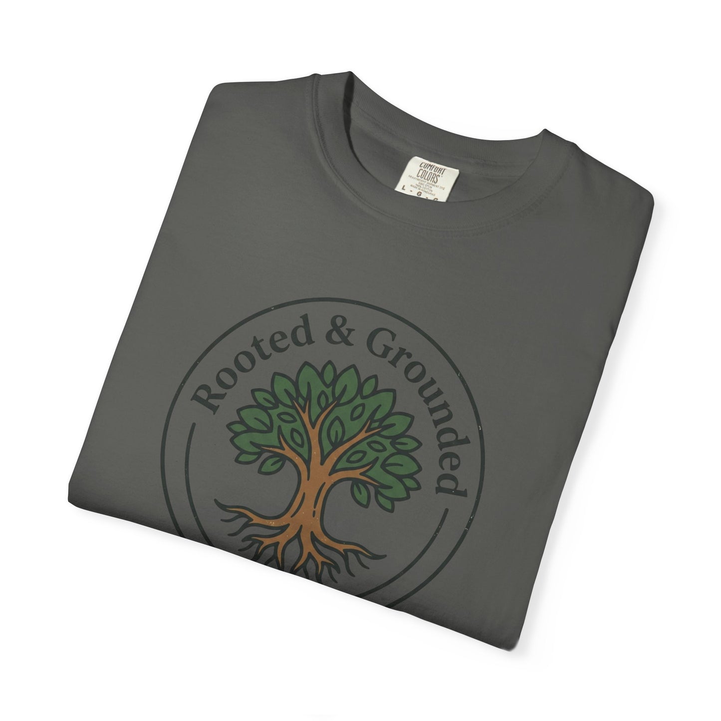 Rooted & Grounded Tree T-Shirt — Faith-Inspired Nature Tee