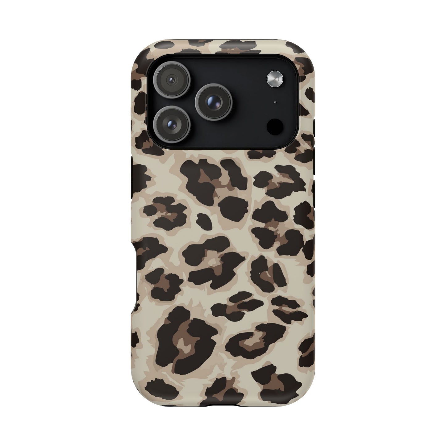 Leopard Print Magnetic Impact Phone Case — Shockproof, Stylish Protection