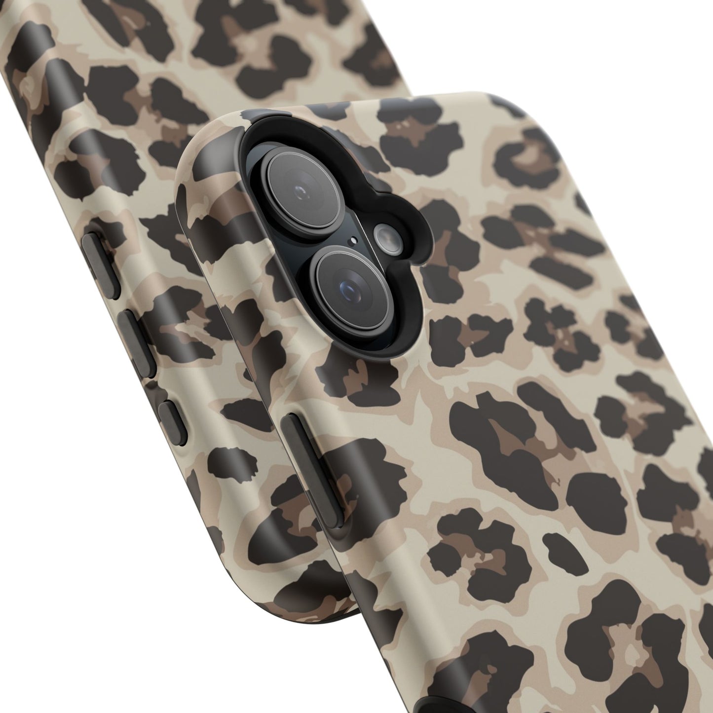 Leopard Print Magnetic Impact Phone Case — Shockproof, Stylish Protection