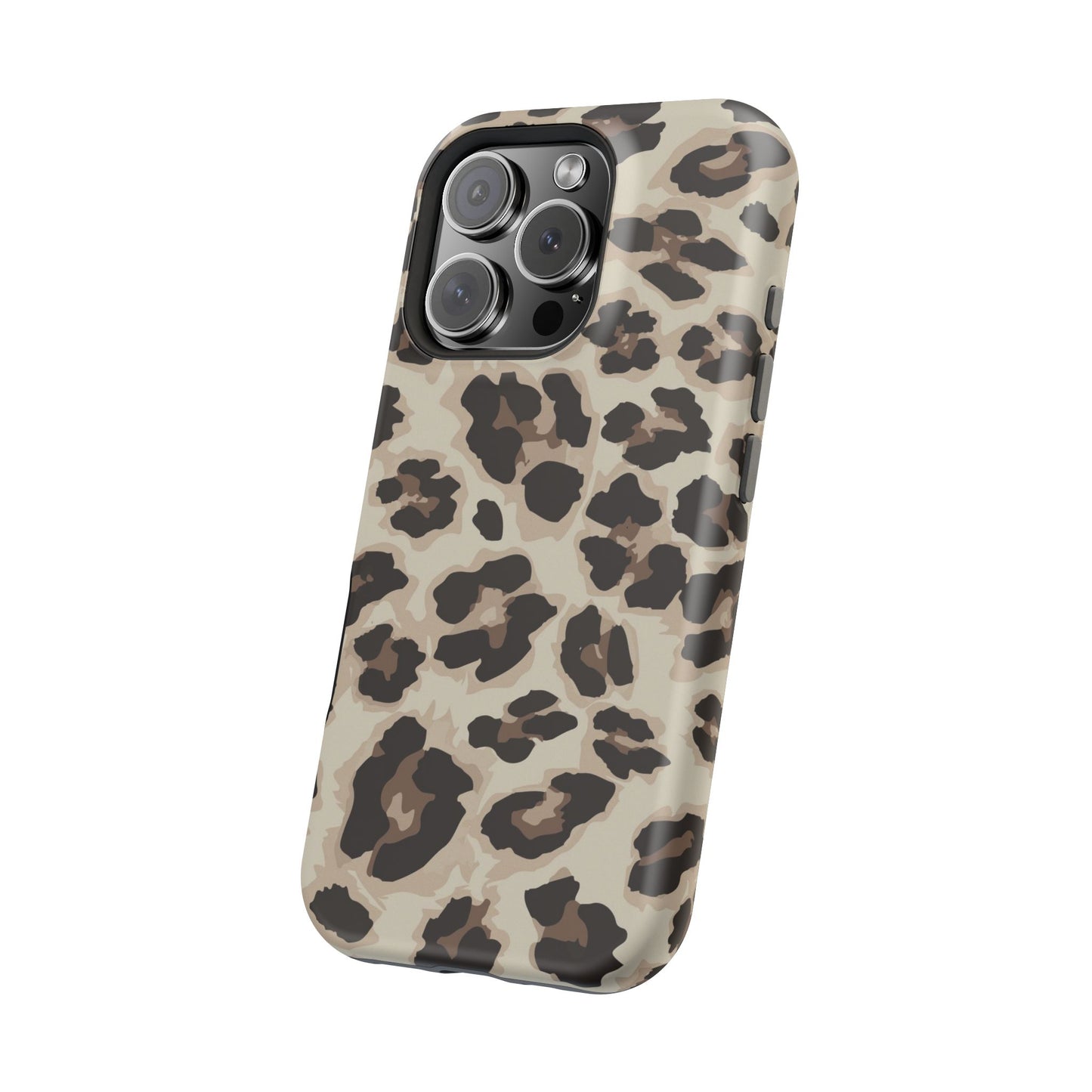 Leopard Print Magnetic Impact Phone Case — Shockproof, Stylish Protection