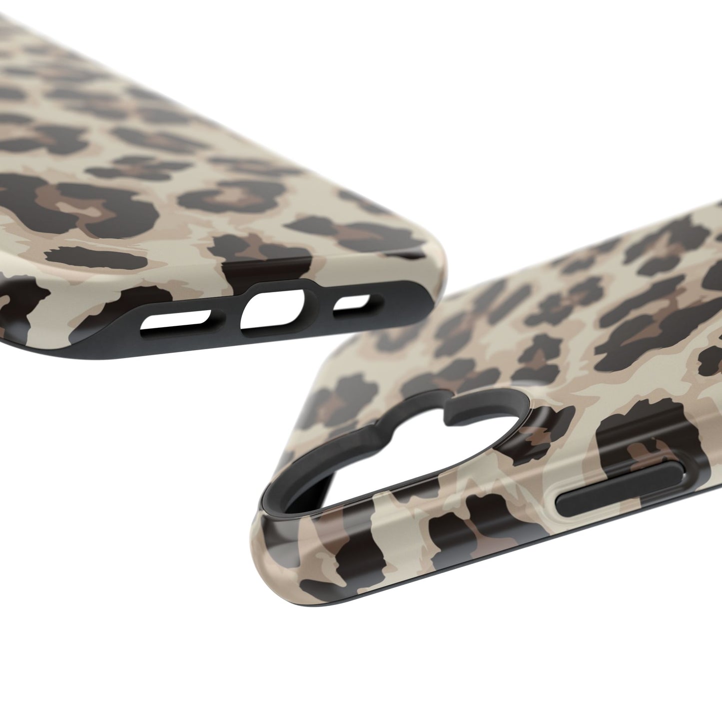 Leopard Print Magnetic Impact Phone Case — Shockproof, Stylish Protection