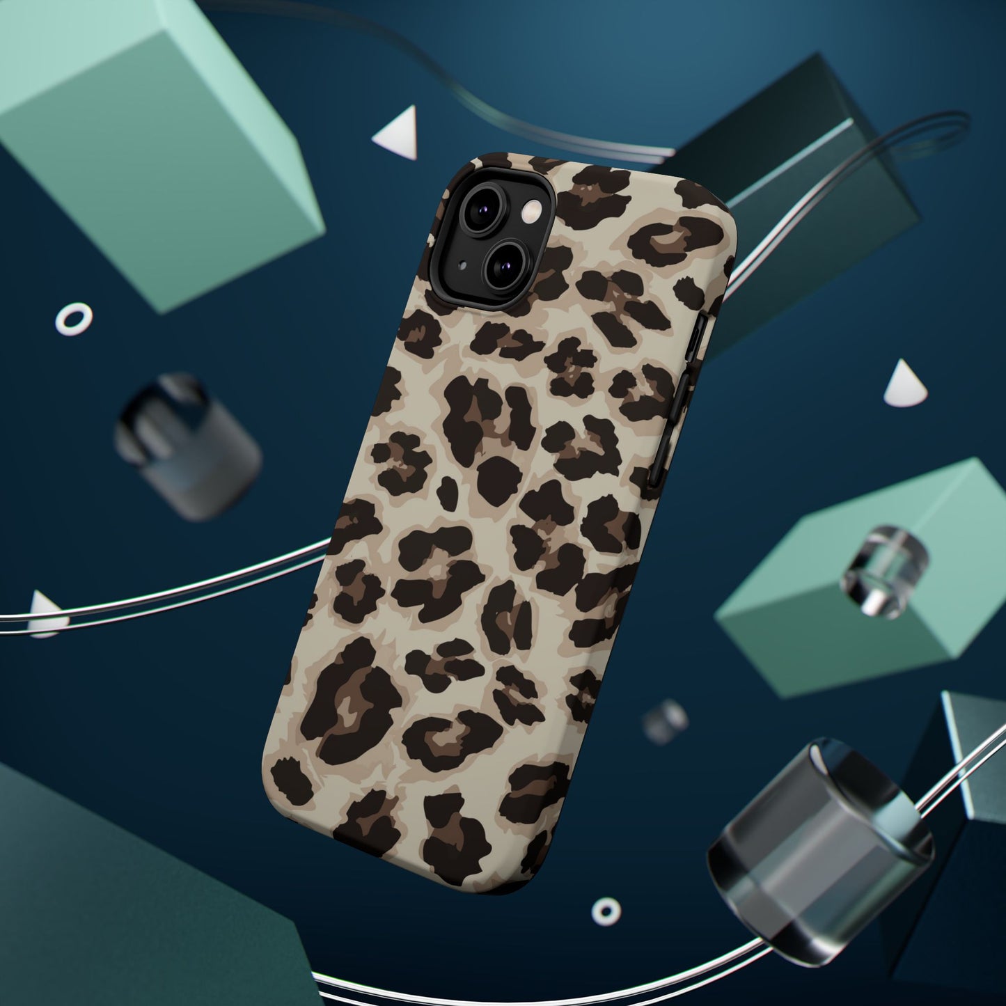 Leopard Print Magnetic Impact Phone Case — Shockproof, Stylish Protection