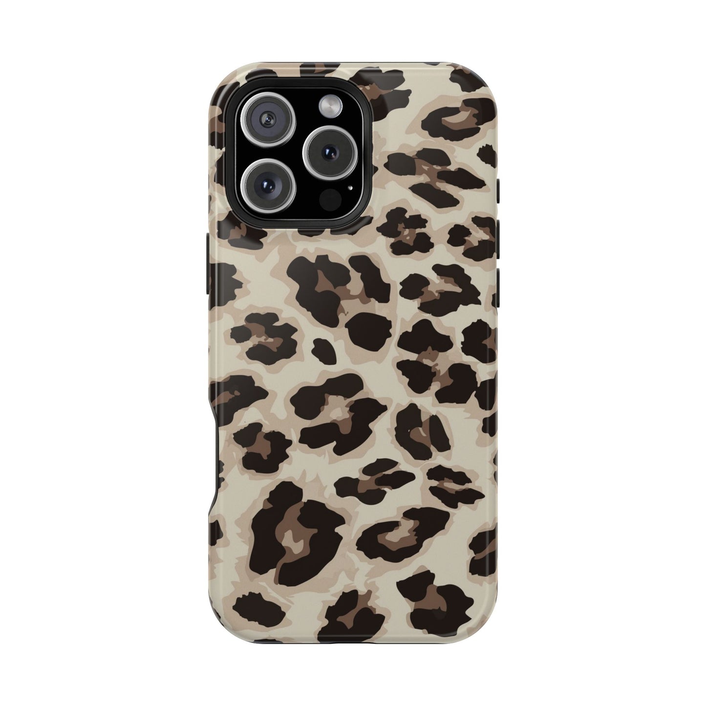 Leopard Print Magnetic Impact Phone Case — Shockproof, Stylish Protection