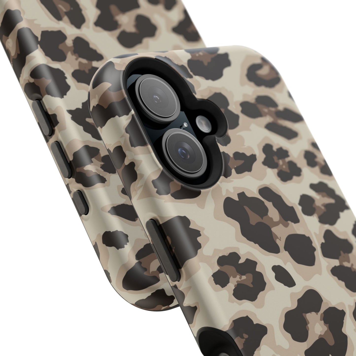 Leopard Print Magnetic Impact Phone Case — Shockproof, Stylish Protection
