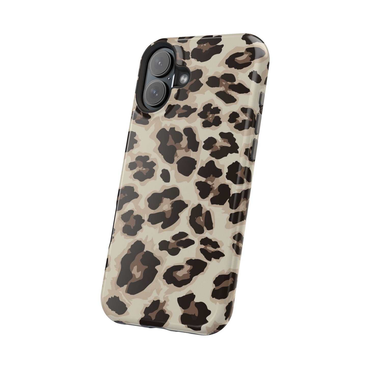 Leopard Print Magnetic Impact Phone Case — Shockproof, Stylish Protection
