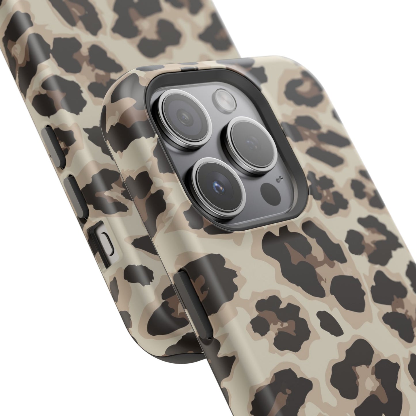 Leopard Print Magnetic Impact Phone Case — Shockproof, Stylish Protection