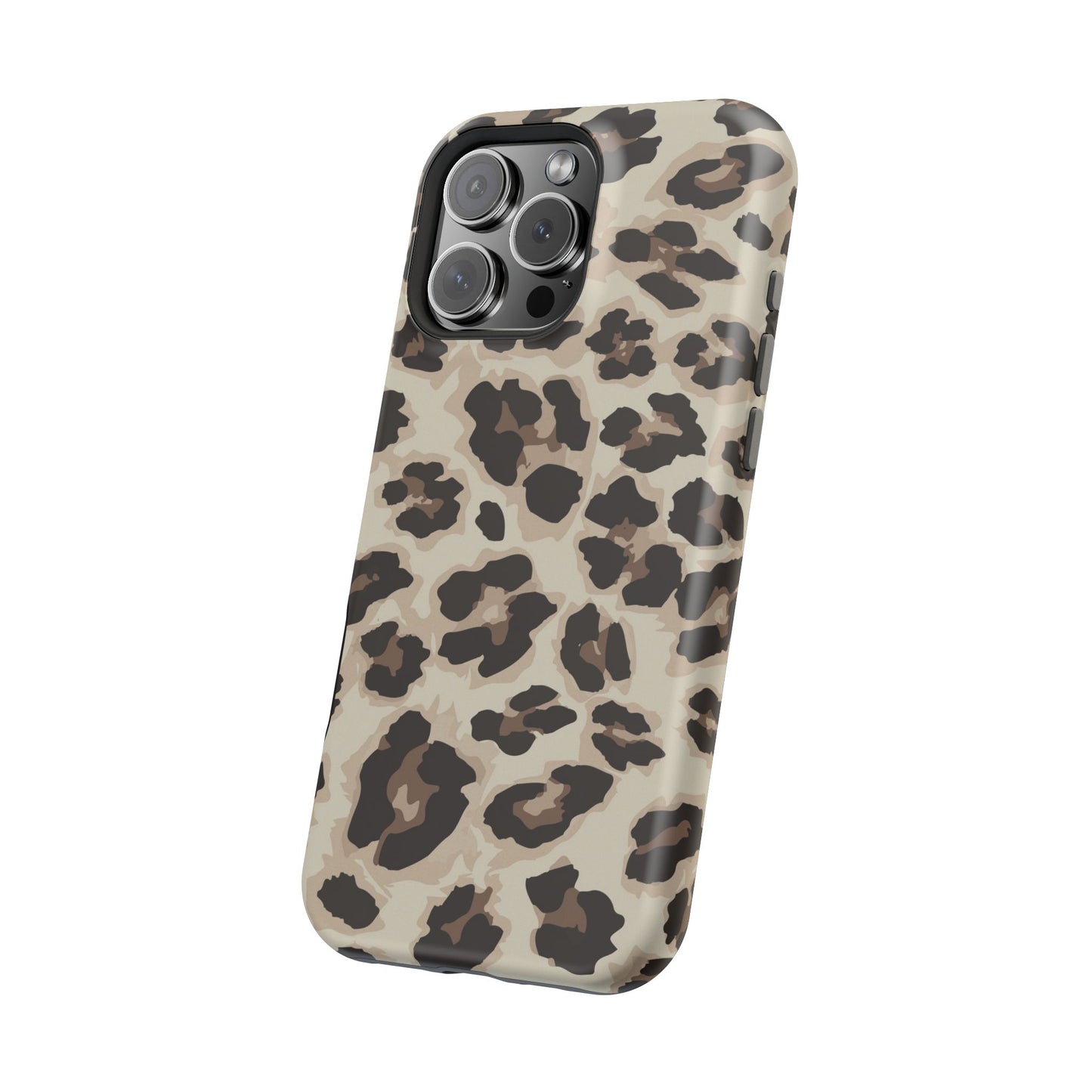 Leopard Print Magnetic Impact Phone Case — Shockproof, Stylish Protection