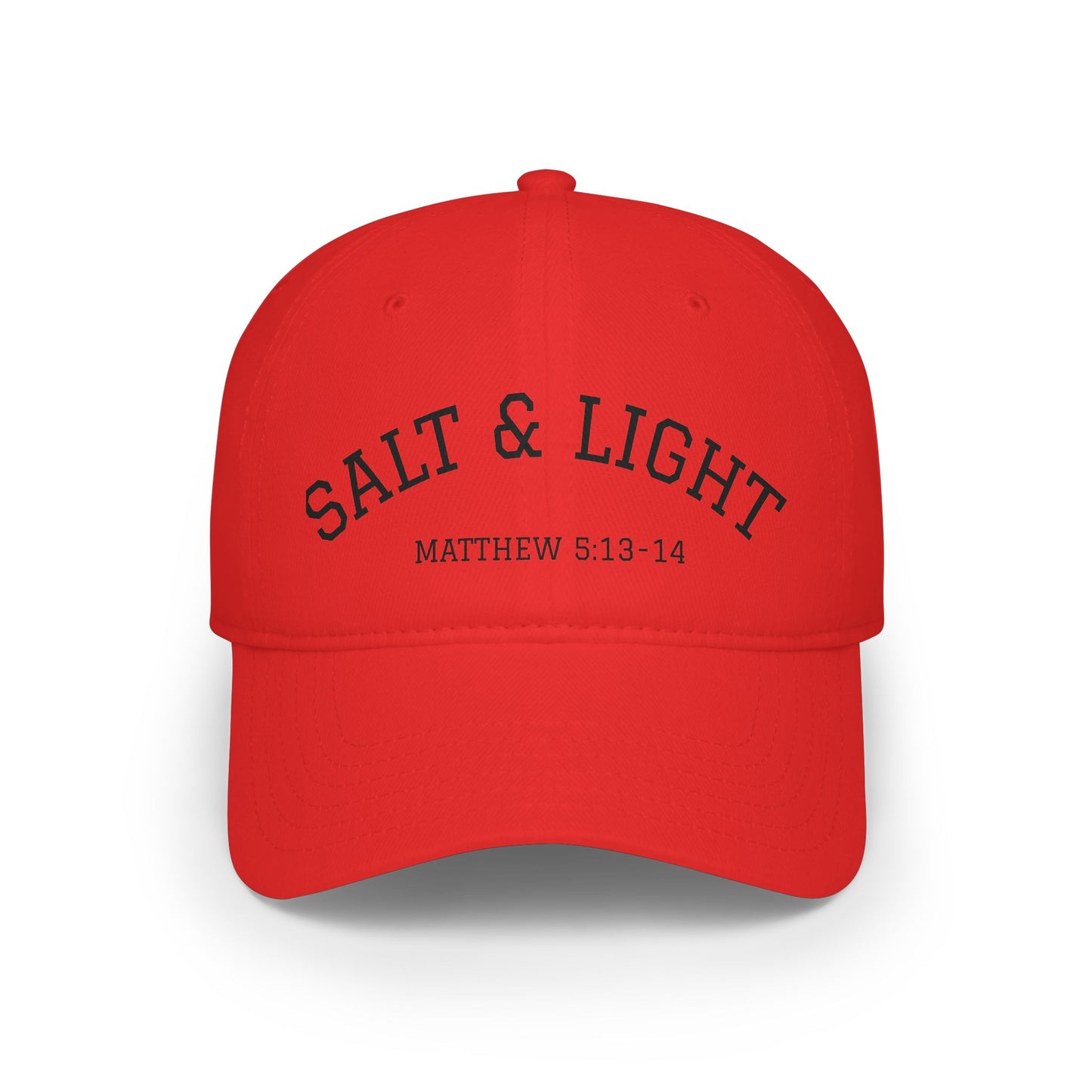 Salt & Light Baseball Cap — Matthew 5:13-14 Embroidered Christian Hat