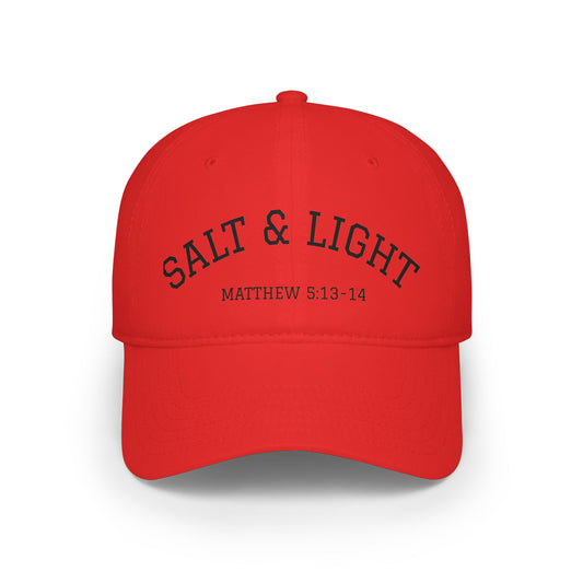 Salt & Light Baseball Cap — Matthew 5:13-14 Embroidered Christian Hat