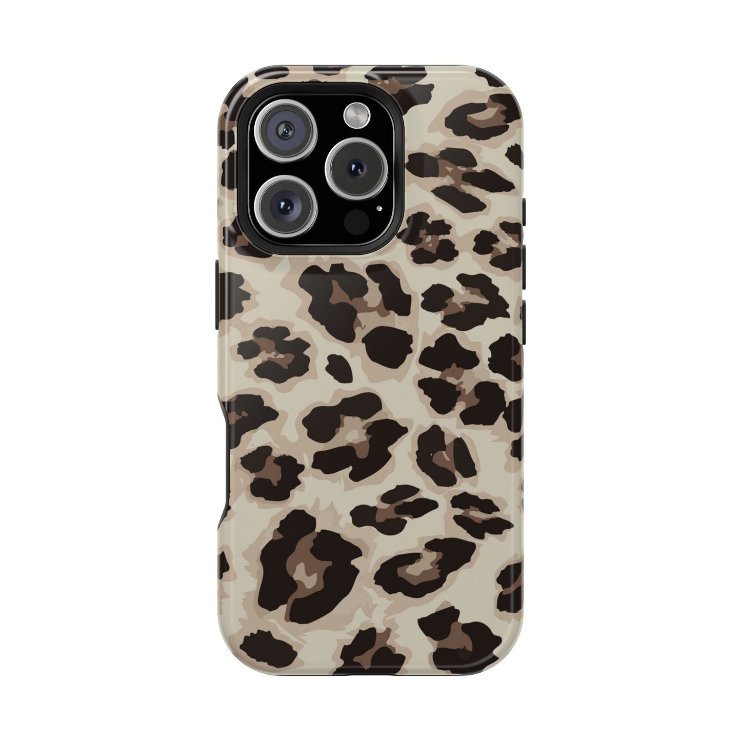 Leopard Print Magnetic Impact Phone Case — Shockproof, Stylish Protection