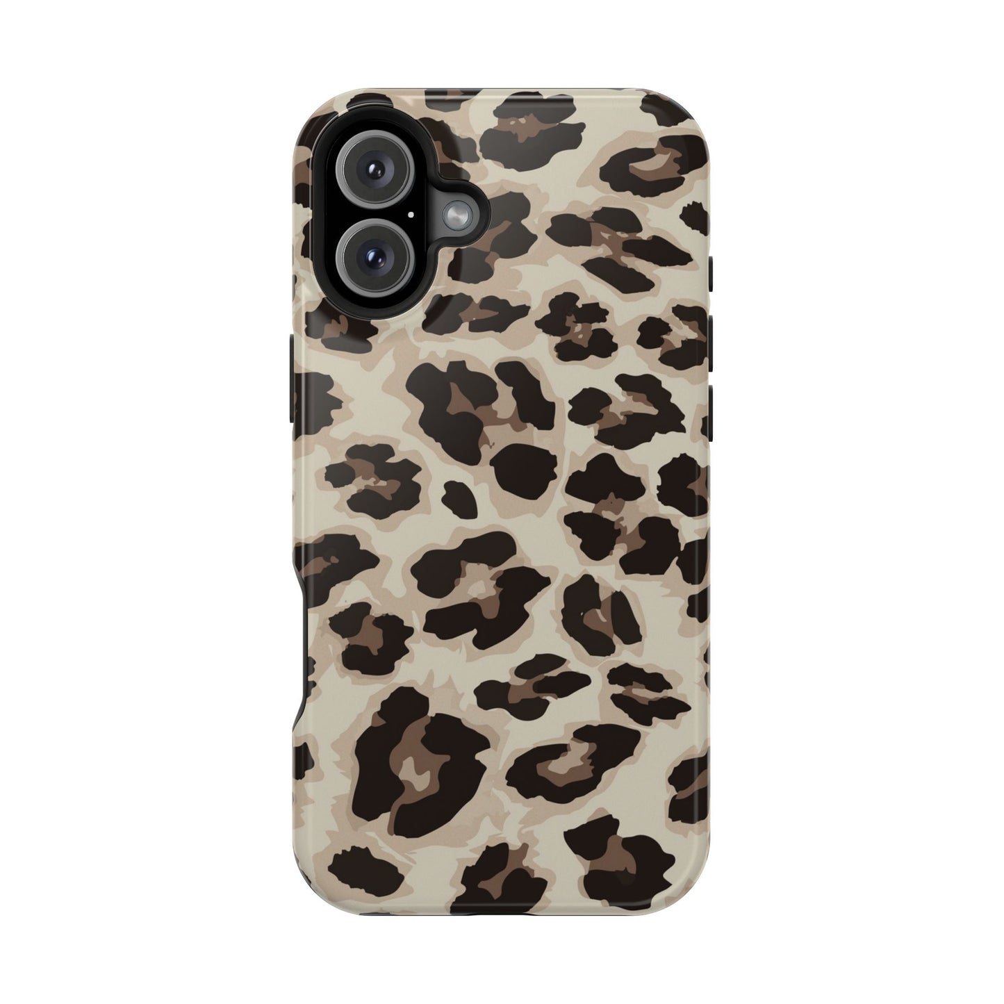 Leopard Print Magnetic Impact Phone Case — Shockproof, Stylish Protection