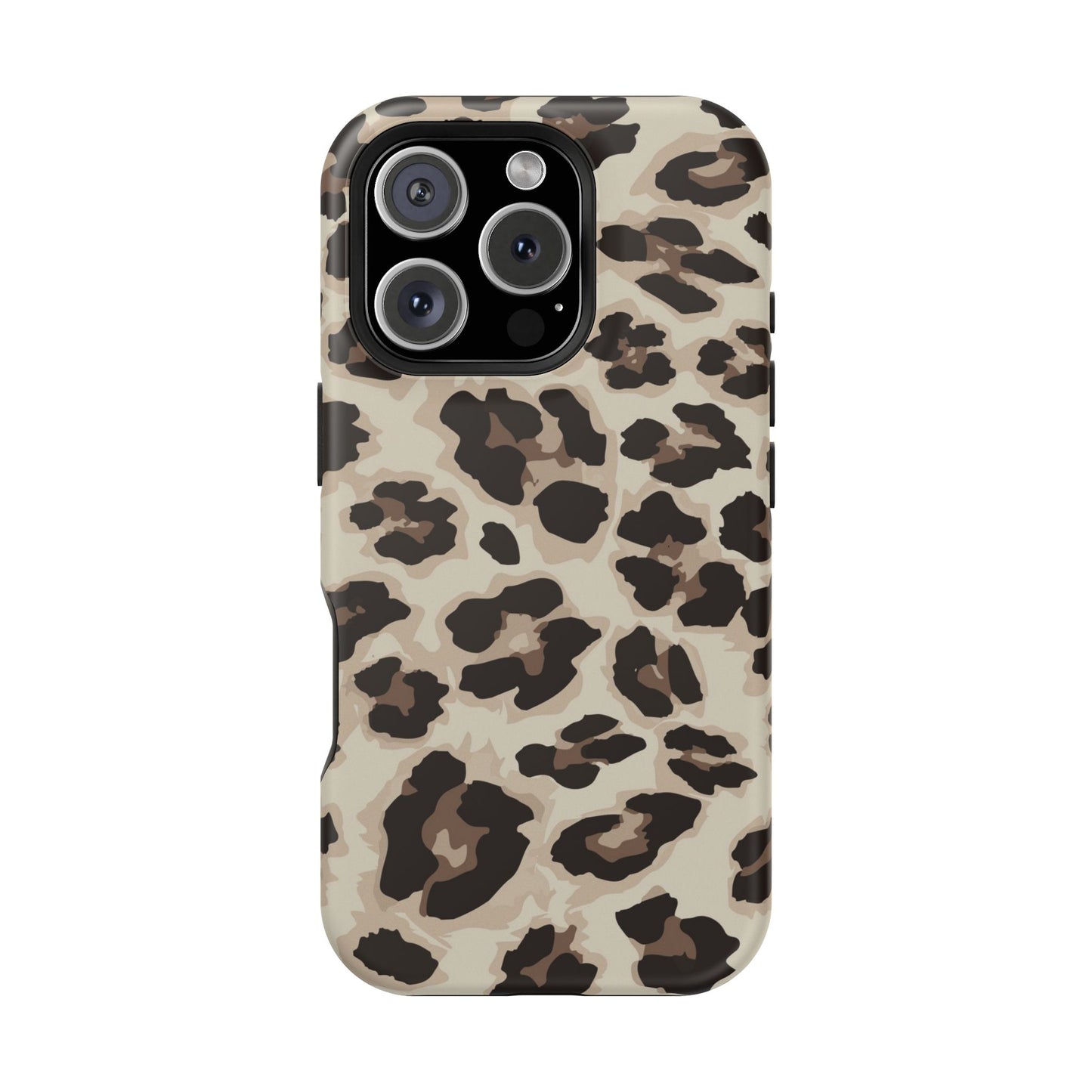Leopard Print Magnetic Impact Phone Case — Shockproof, Stylish Protection