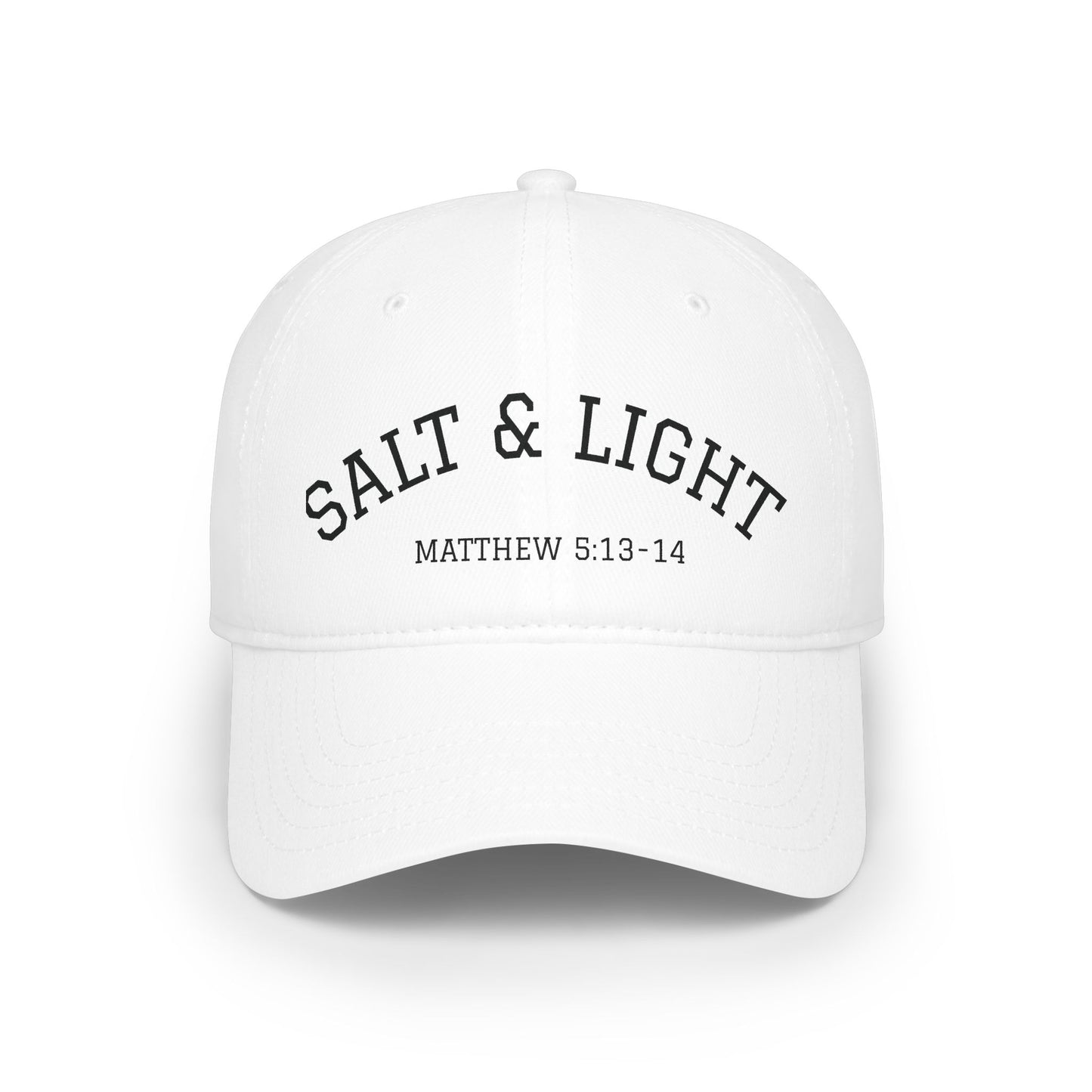 Salt & Light Baseball Cap — Matthew 5:13-14 Embroidered Christian Hat