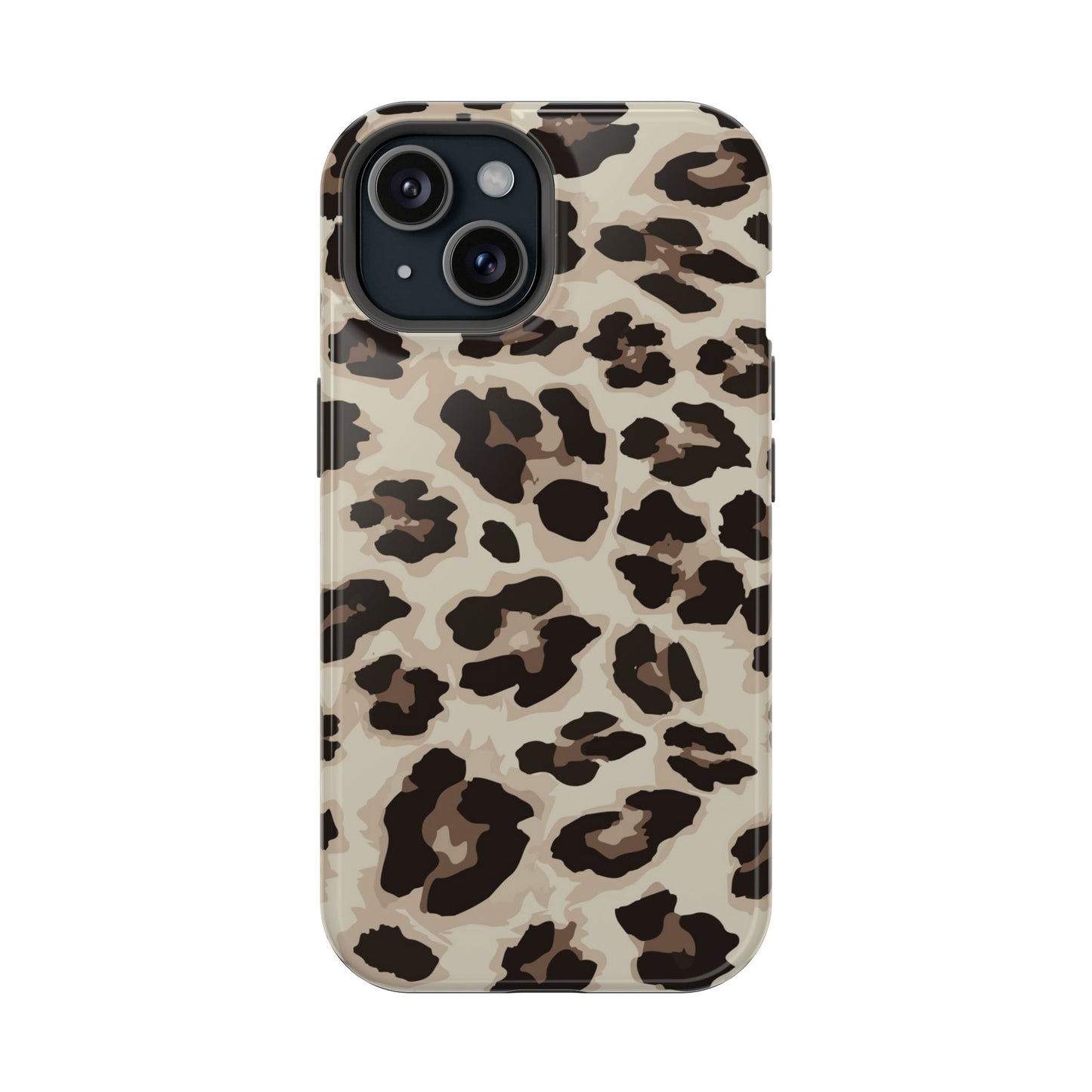 Leopard Print Magnetic Impact Phone Case — Shockproof, Stylish Protection