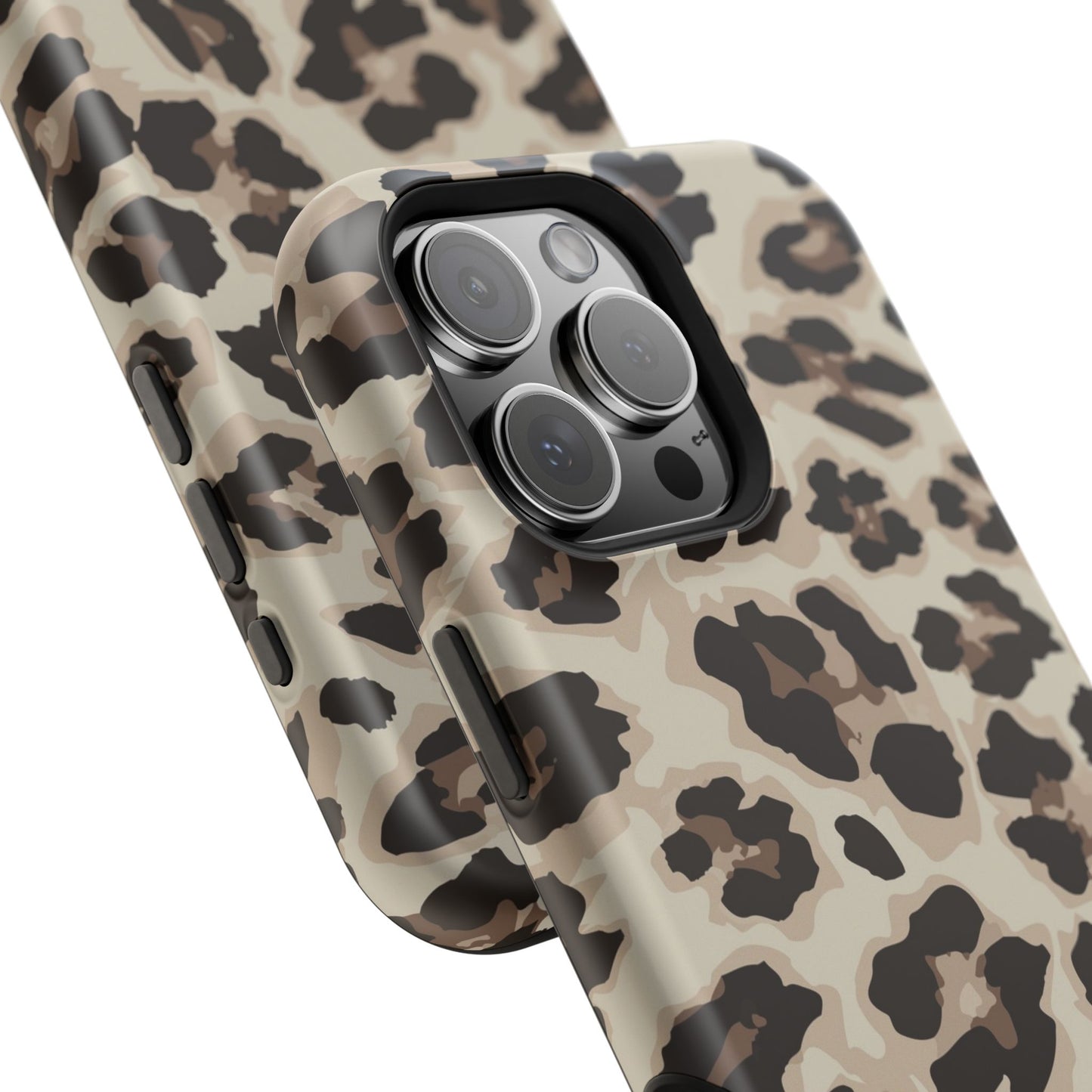 Leopard Print Magnetic Impact Phone Case — Shockproof, Stylish Protection
