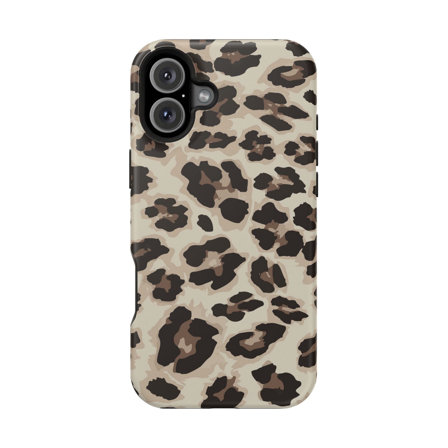 Leopard Print Magnetic Impact Phone Case — Shockproof, Stylish Protection