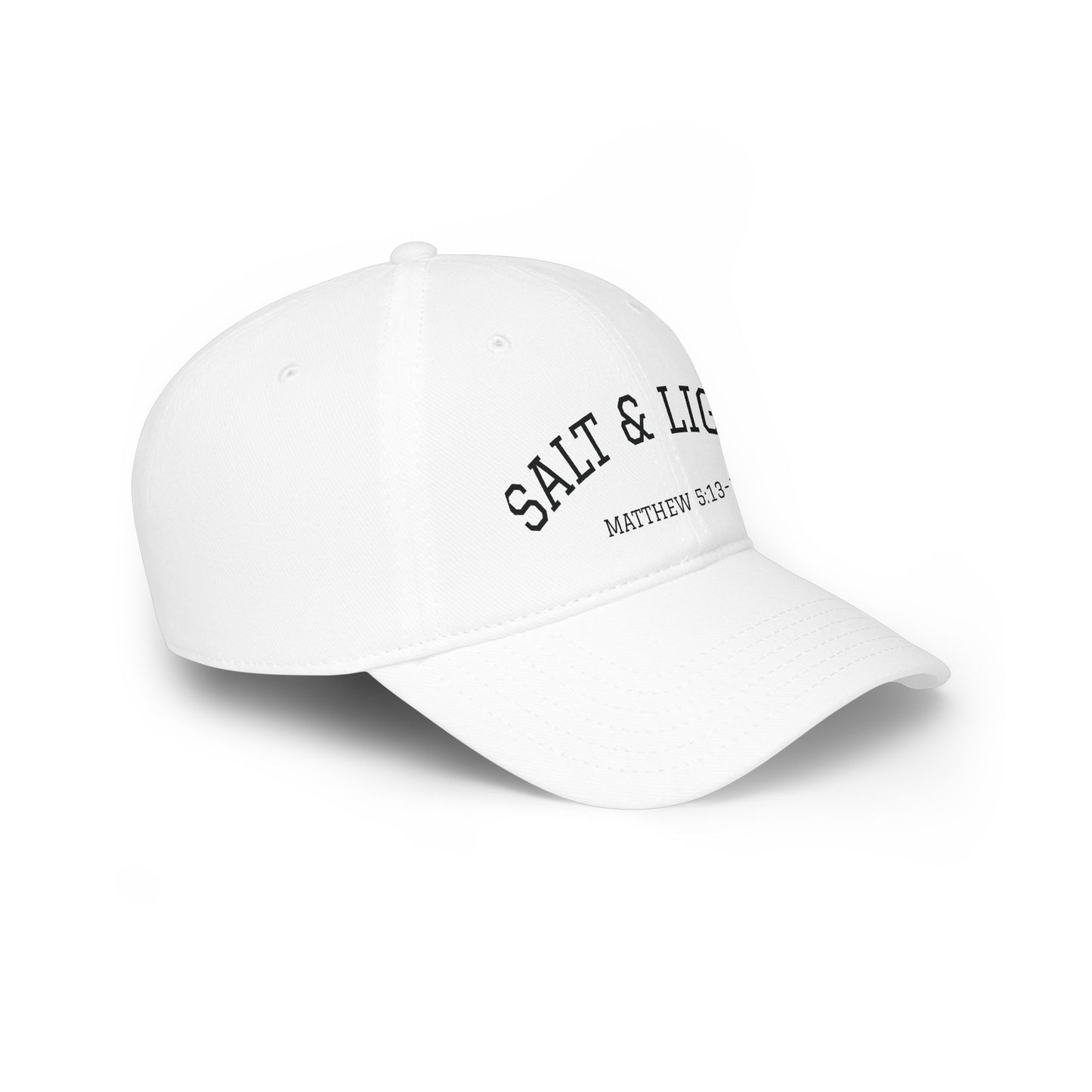 Salt & Light Baseball Cap — Matthew 5:13-14 Embroidered Christian Hat
